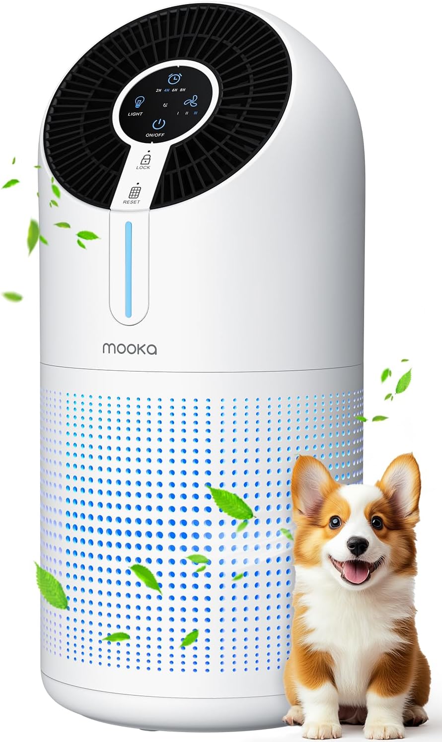 MOOKA Air Purifiers for Home Large Room up to 1095ft², H13 HEPA Filter Air Clean...