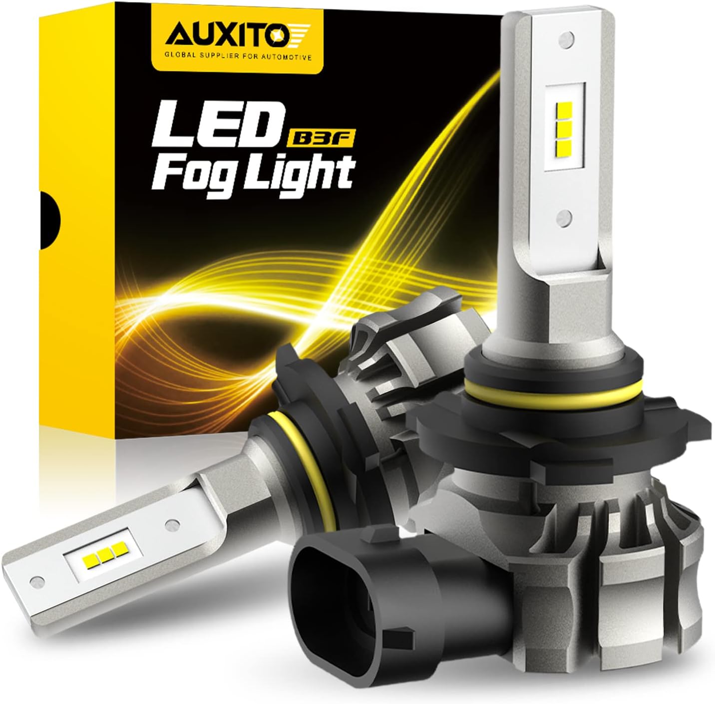 AUXITO 9145 LED Fog Light Bulbs, 6000LM 6500K Cool White Light, 300% Brightness...