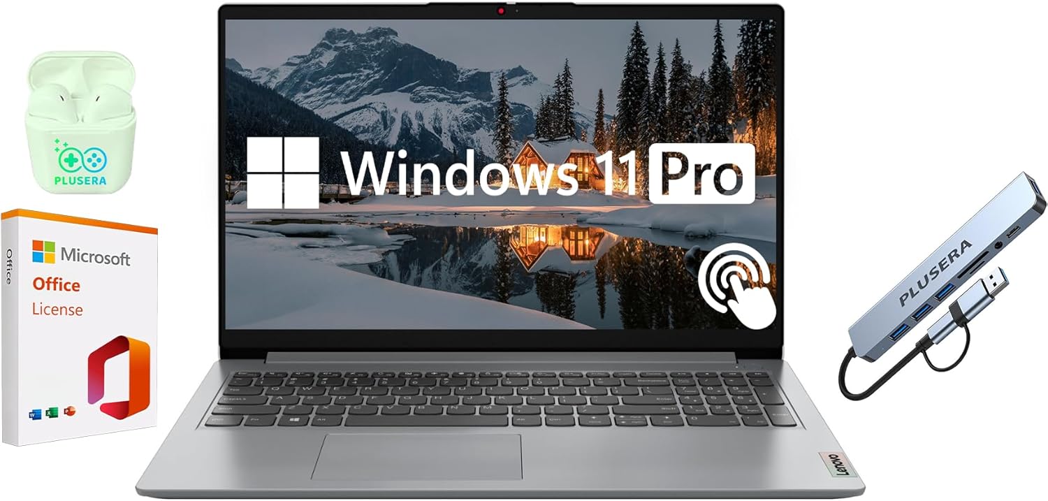 Lenovo IdeaPad 15.6” FHD Touchscreen Laptop, 40GB RAM 2.5TB Storage (2TB SSD+512...