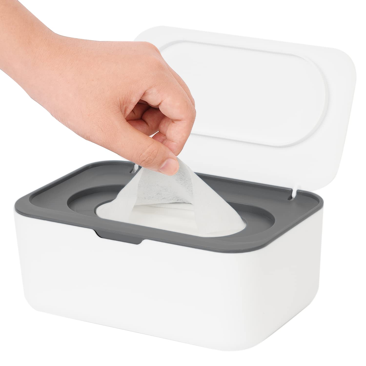Wipes Dispenser, Wipe Holder for Baby & Adult, Seposeve Refillable Wipe Containe...