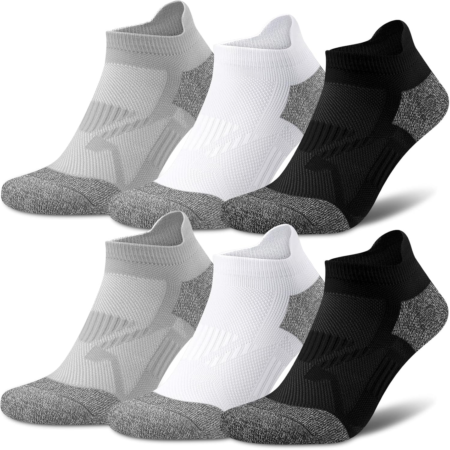 Gonii Compression Athletic Socks Cushioned Anti-Blister Comfort Fit Ankle Socks...