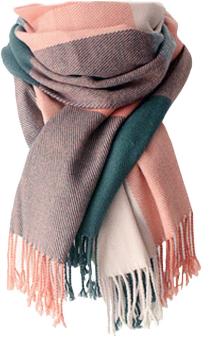 YSense Women's Long Plaid Blanket Scarf Chunky Oversized Winter Fall Warm Scarf...