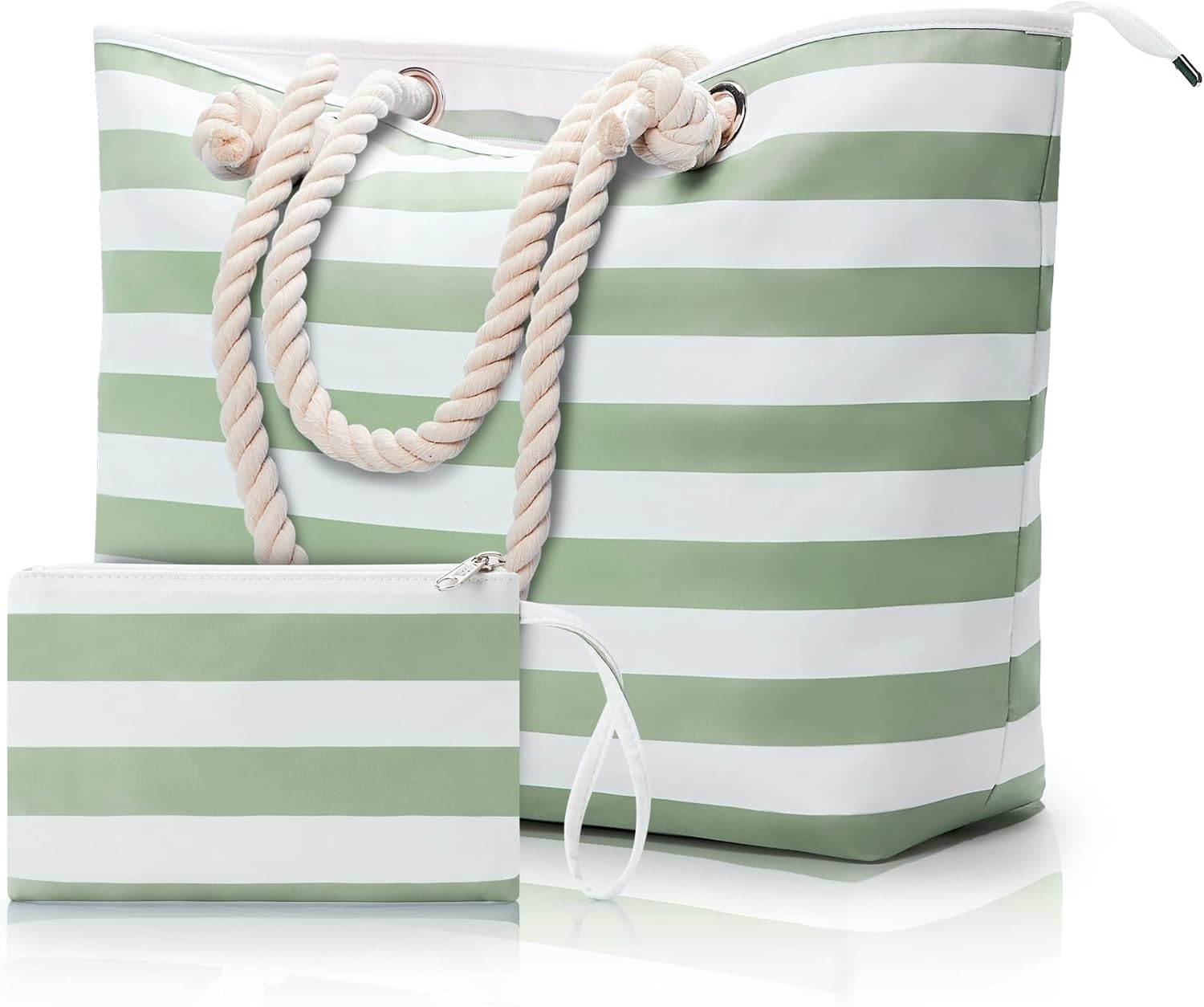 WLLWOO WLLWOO Beach Bags for Women, Extra Large Waterproof Sandproof Tote, Swim...