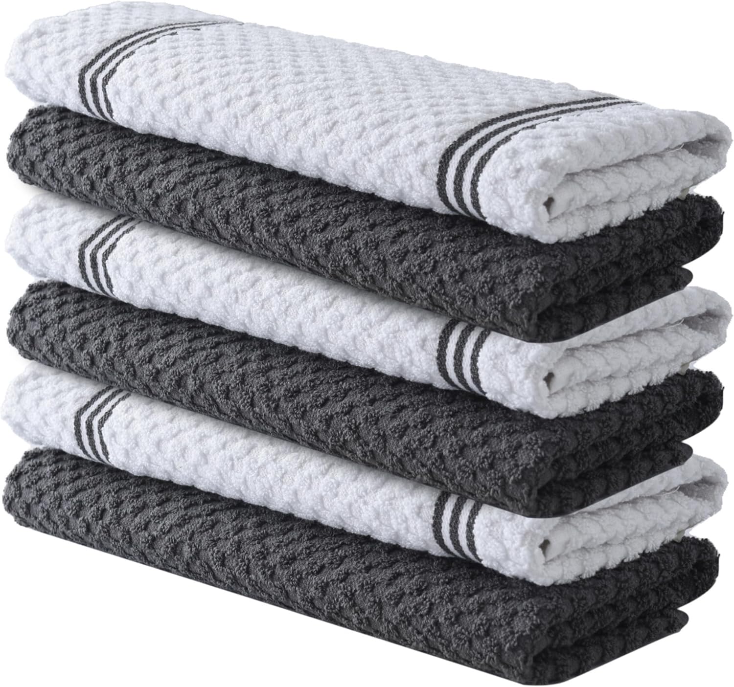 Infinitee Xclusives 100% Cotton Kitchen Towels - 15x25 Inch Ultra Soft Tea Towel...
