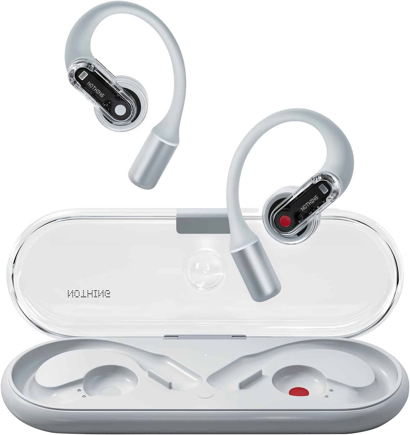 Nothing Ear (Open) Open-Ear Headphones, Earbuds with Earhooks, Clear Voice Techn...