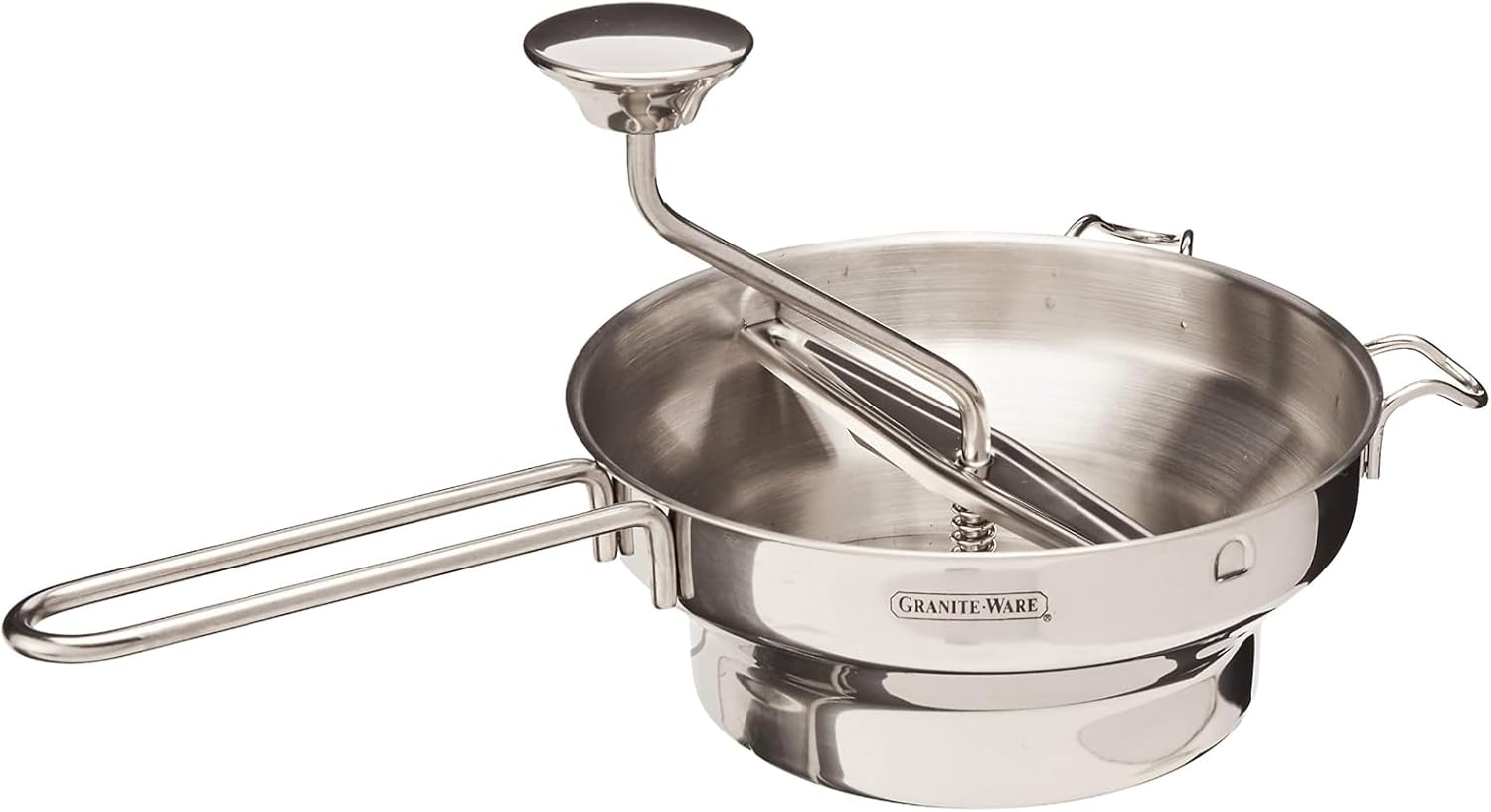 Granite Ware Stainless Steel Deluxe Food Mill - 2-Quart, Durable and Rust-Resist...