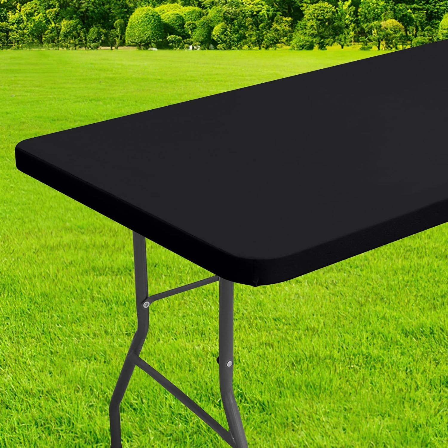 homing Rectangle Table Cloth Cover, Waterproof Polyester Elastic Fitted Tableclo...
