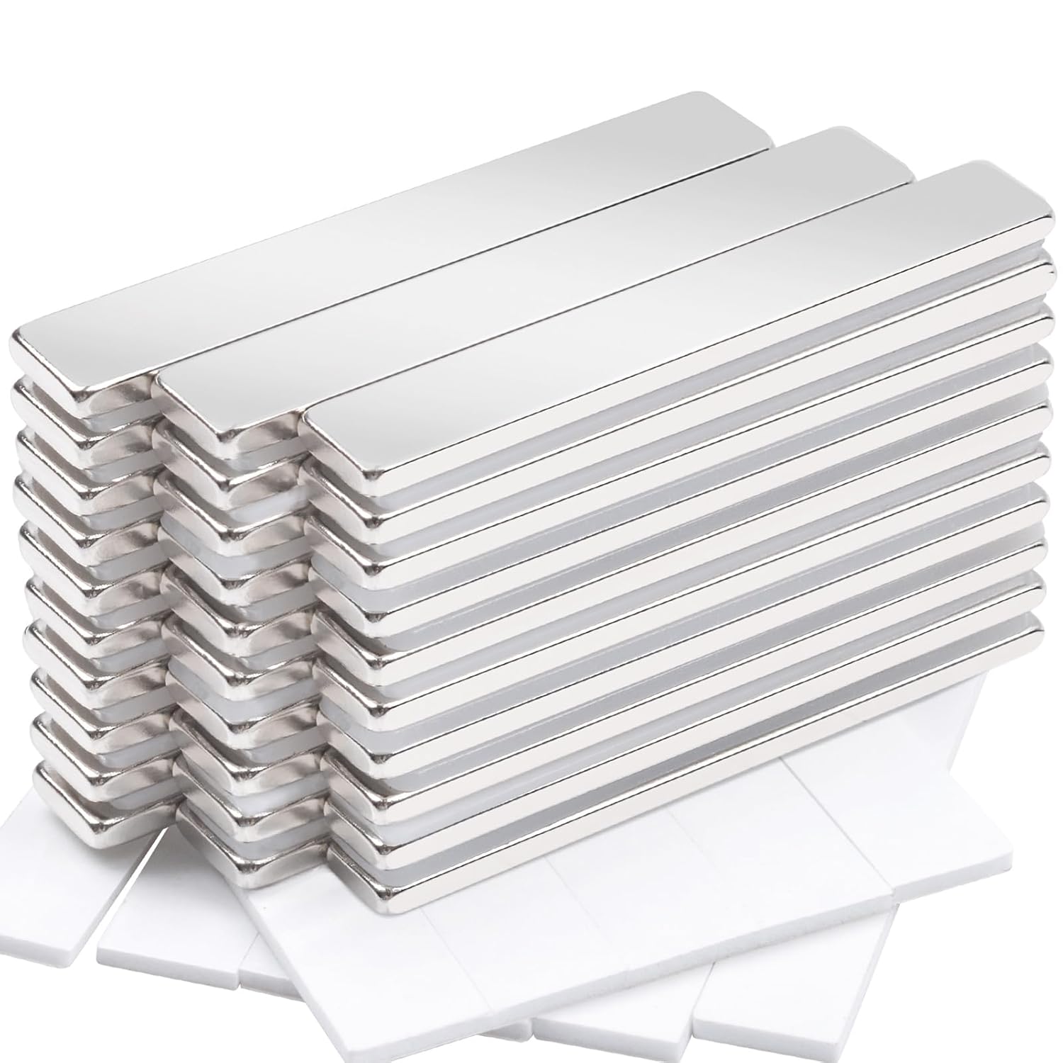 MIN CI 30Pack Strong Magnet, 60x10x3mm Flat Magnets Thin Neodymium Magnets Large...