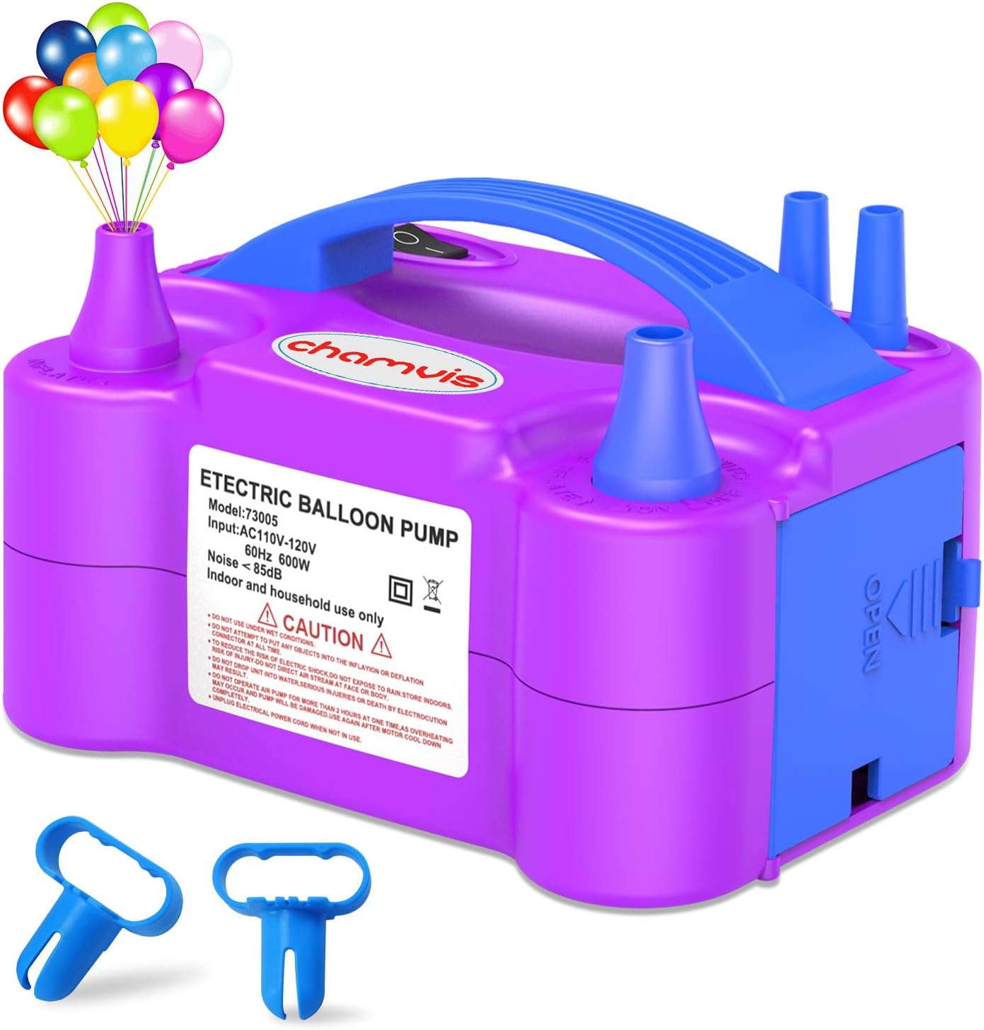 chamvis Electric Balloon Pump, 110V 600W Balloon Inflator Blower Pump: for Fast...