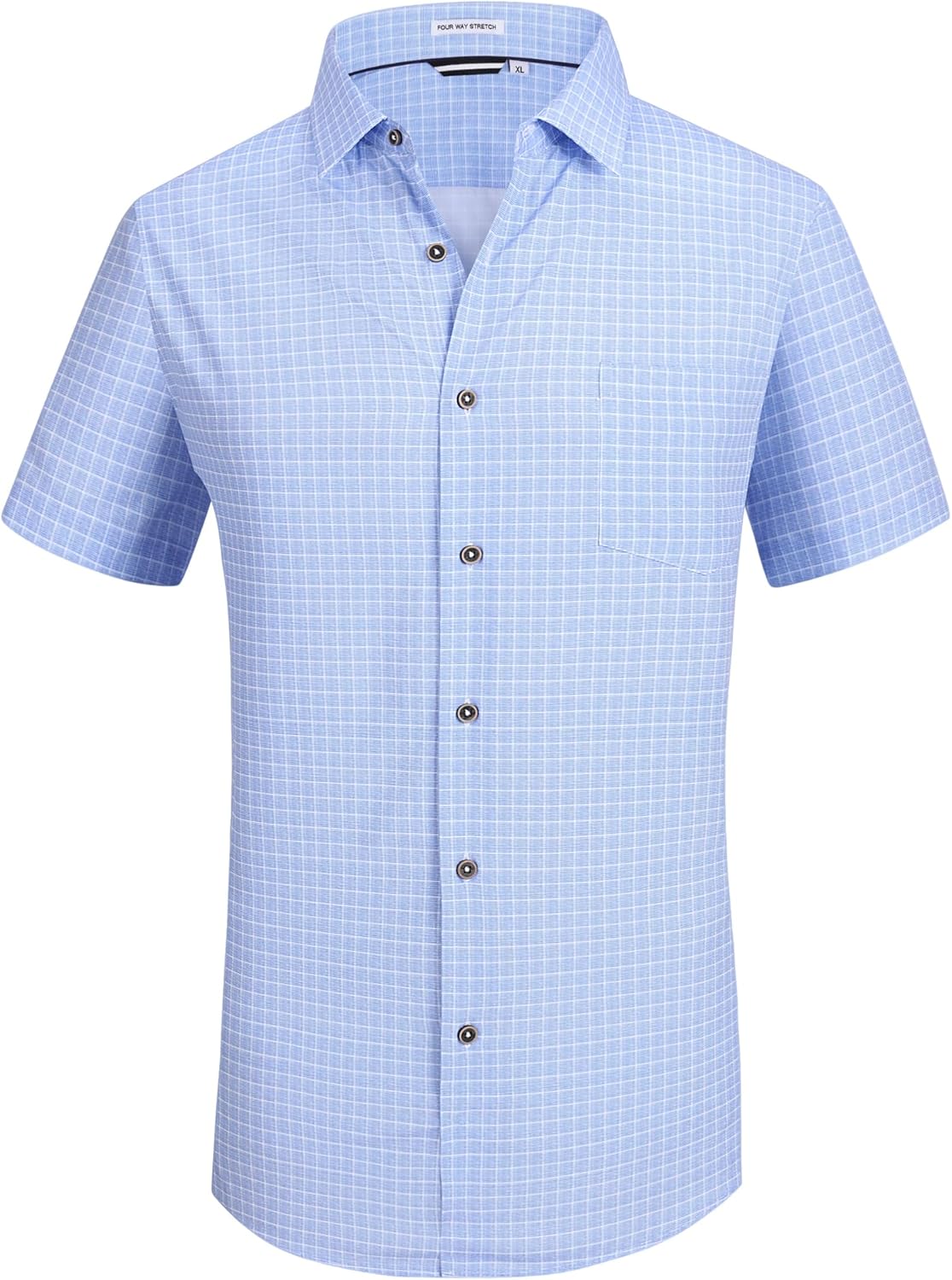 Alex Vando Mens Button Down Shirts Wrinkle Free 4-...