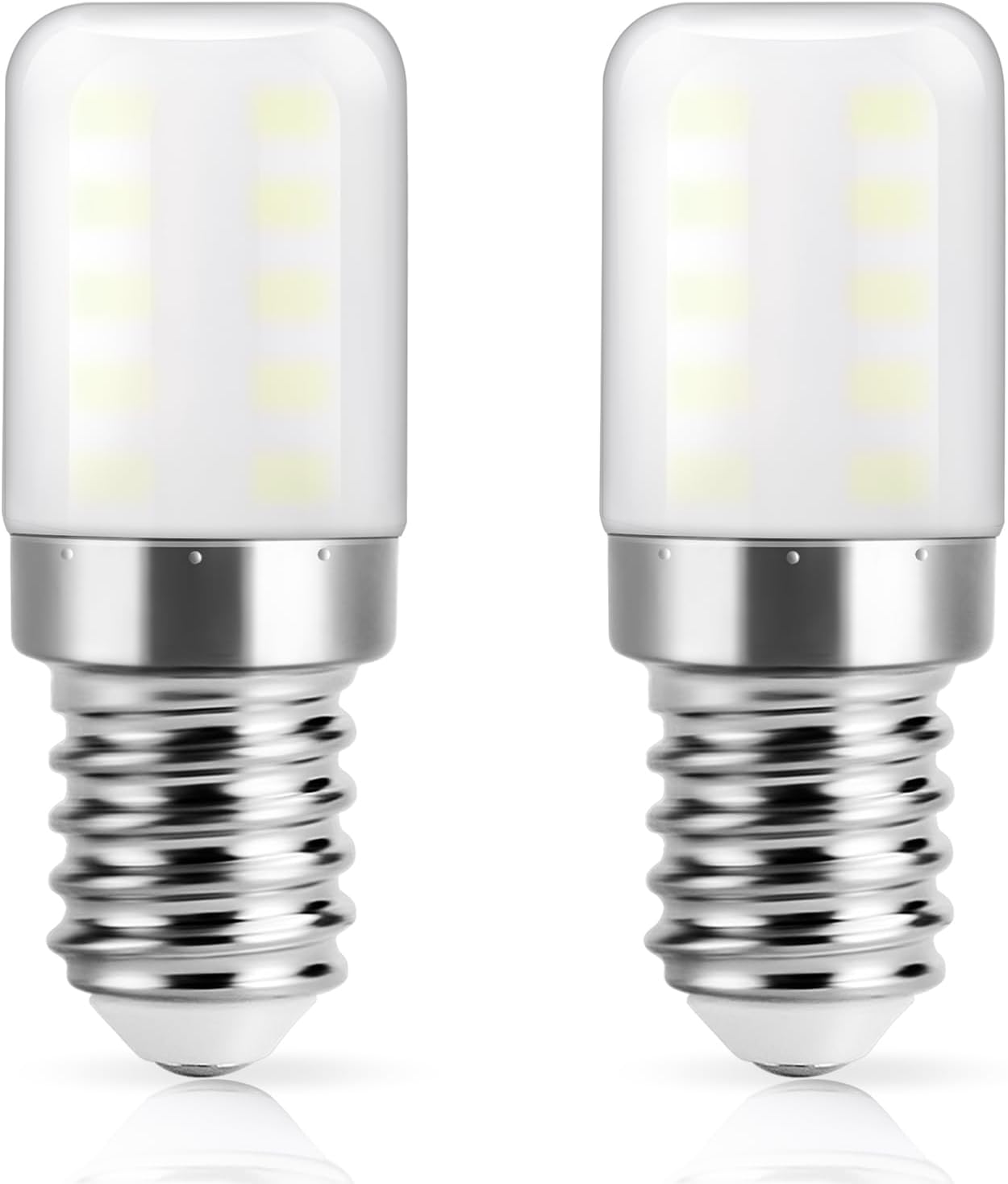 DiCUNO E14 LED SES LED Fridge Bulb, 3W (30W Halogen), Cool White 6000K, 300LM, N...