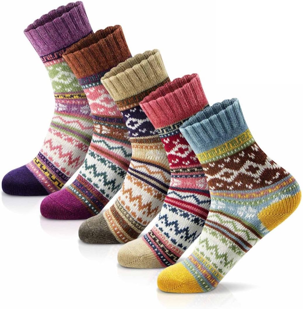 MORECOO Womens Socks Winter - Christmas Gifts & Stocking Stuffers for Women - Th...