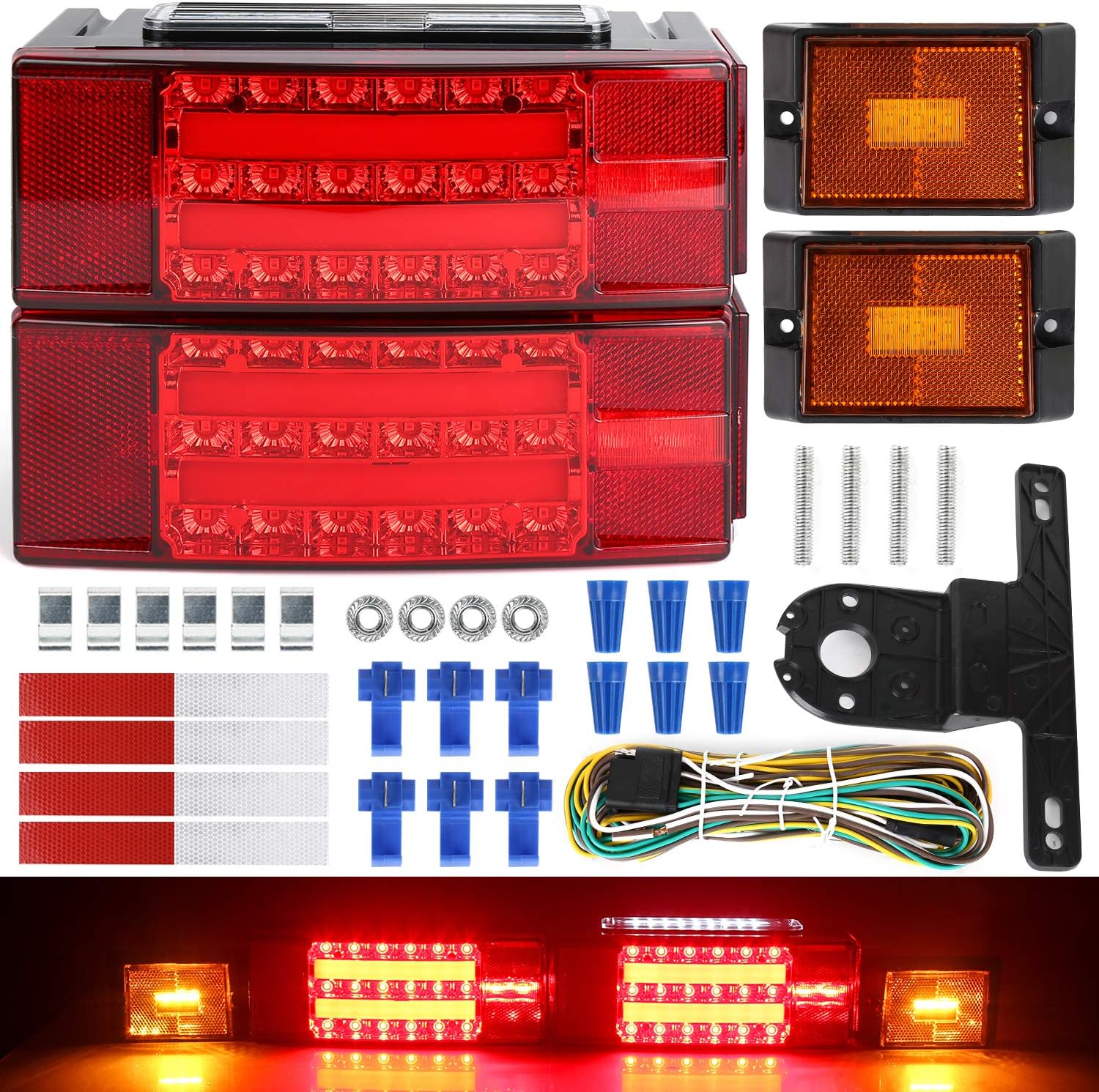 LINKITOM New Submersible LED Trailer Light Kit, Su...
