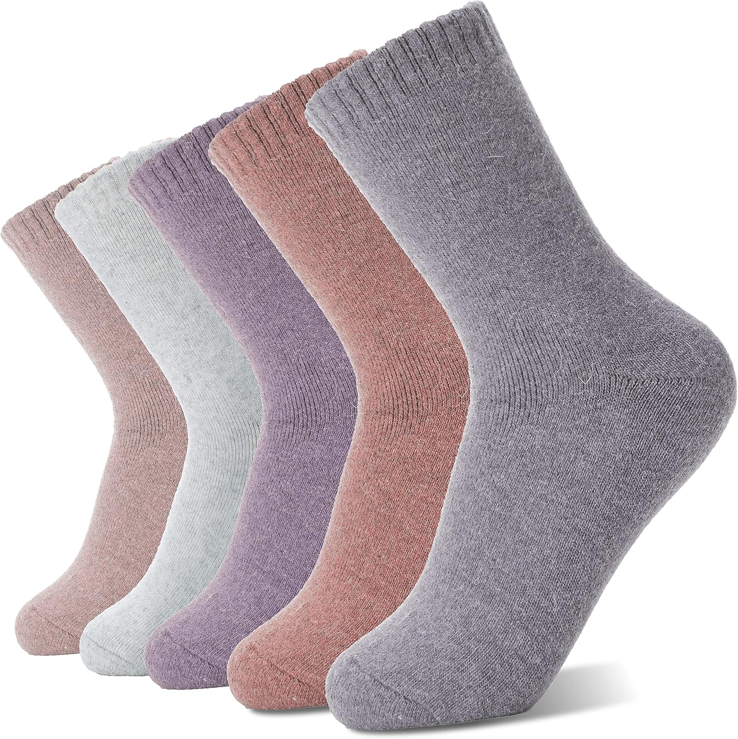 Sandsuced Womens Merino Wool Socks Thermal Warm Winter Thick Hiking Walking Cozy...