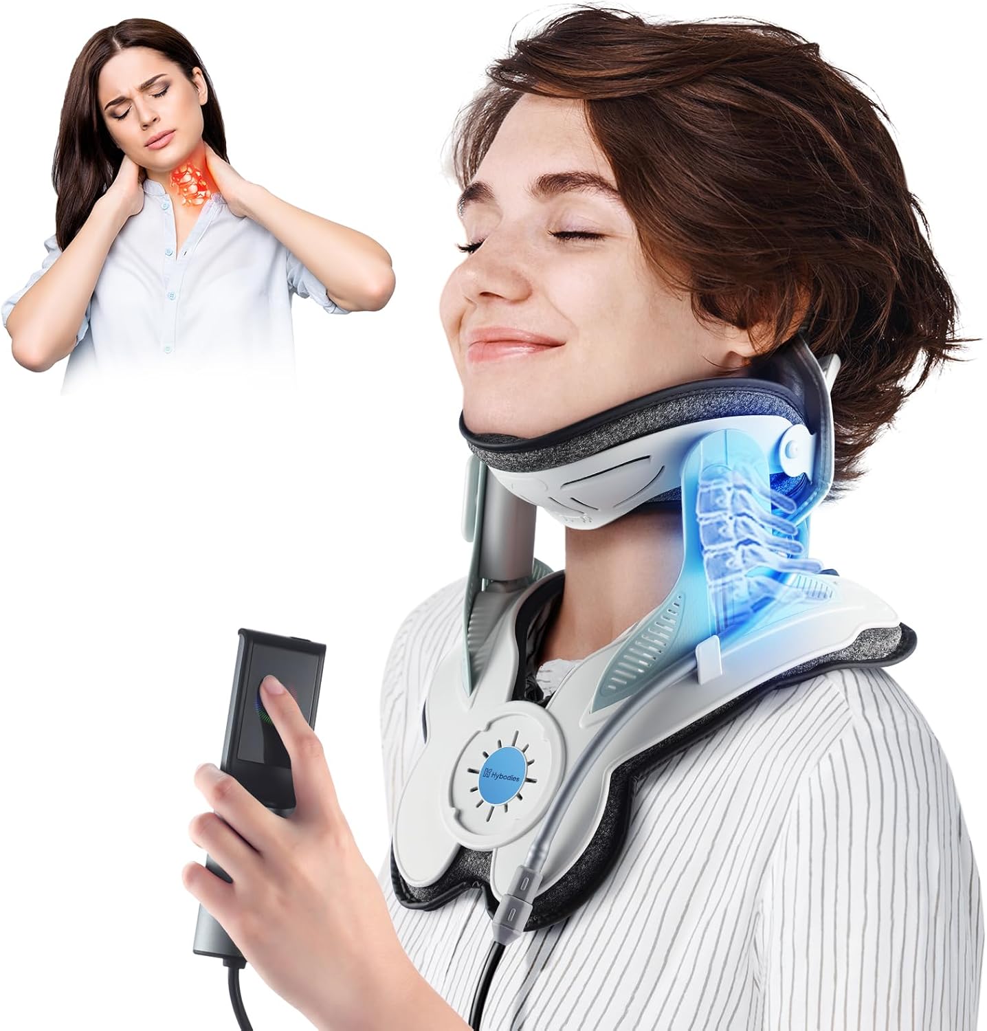 Cervical Neck Traction Device: Neck Stretcher for...