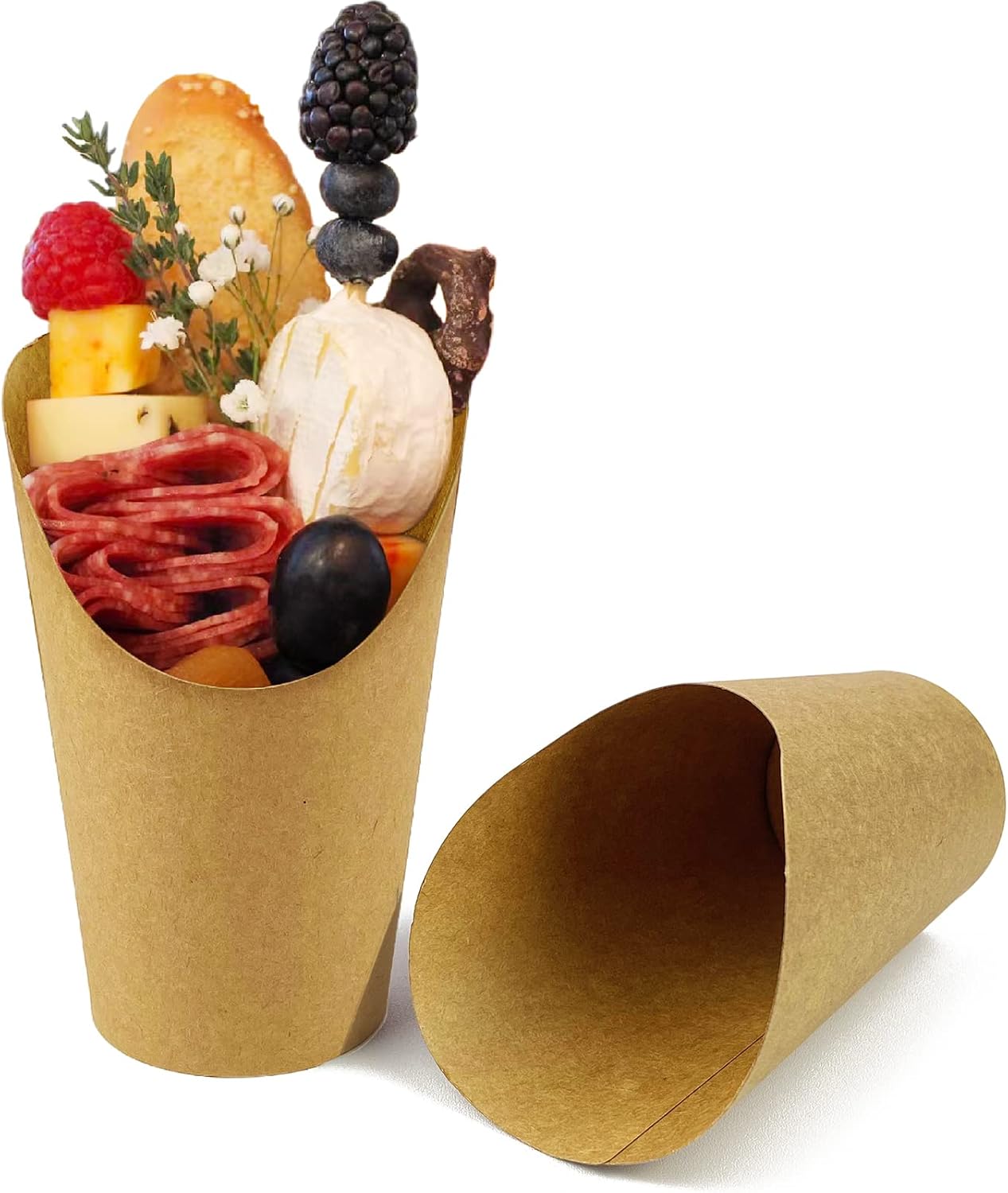 CAMKYDE 50 Pcs French Fries Holder, 12oz Disposabl...