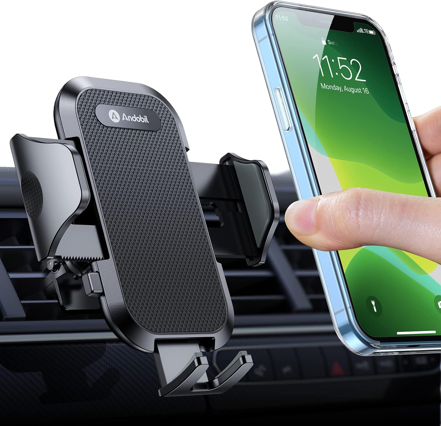 andobil 2025 Upgraded Car Phone Holder Mount for Vent, Military Sturdy Metal Cli...