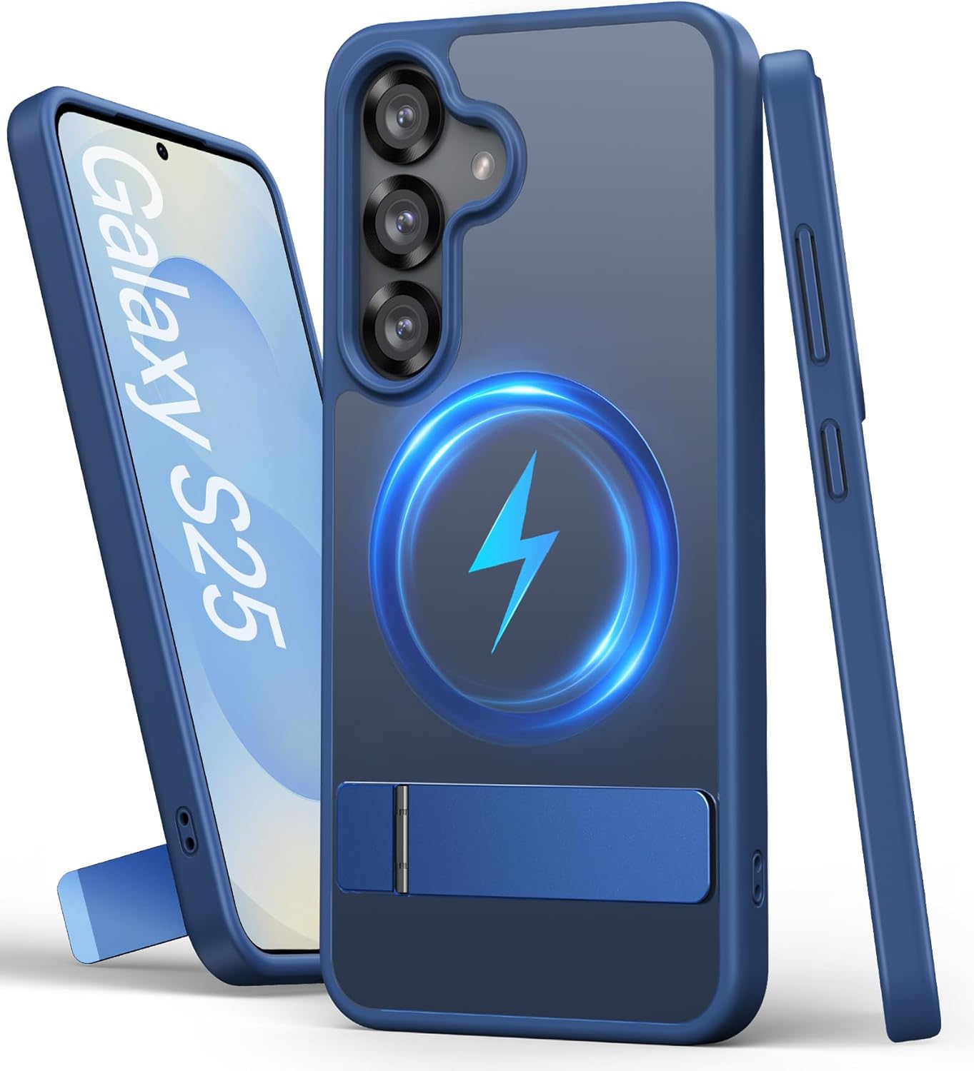 SIXBOX for Samsung Galaxy S25 Case Magnetic, Built-in Kickstand & Compatible wit...