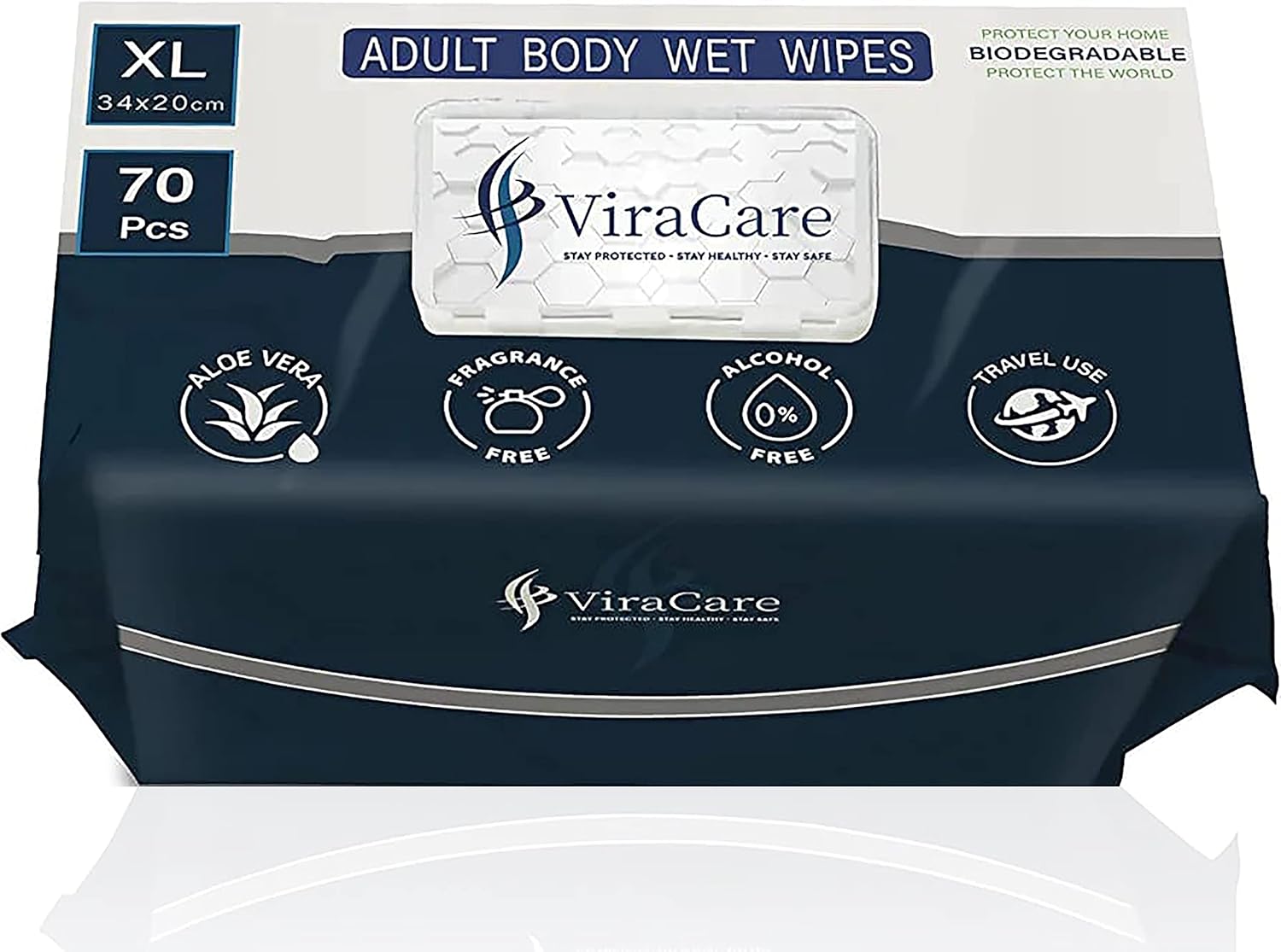 70 x Wet Wipes for Adults | Intimate Wipes With Aloe Vera | Biodegradable | Inco...