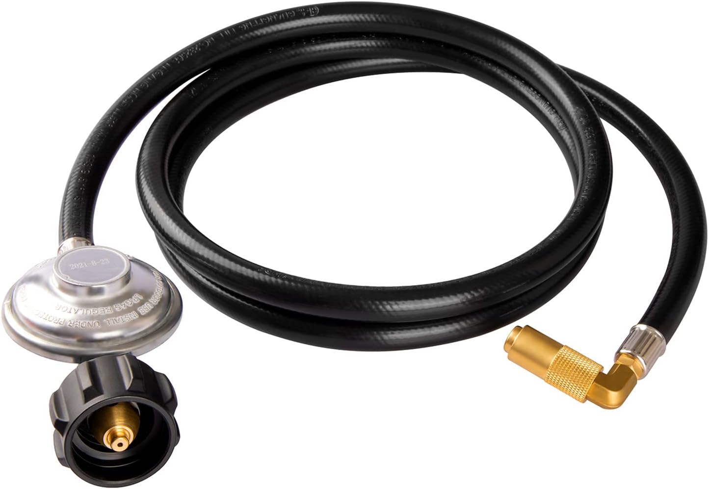 DOZYANT 6 Feet Propane Regulator and Hose with Elbow Adapter for Blackstone 17 i...