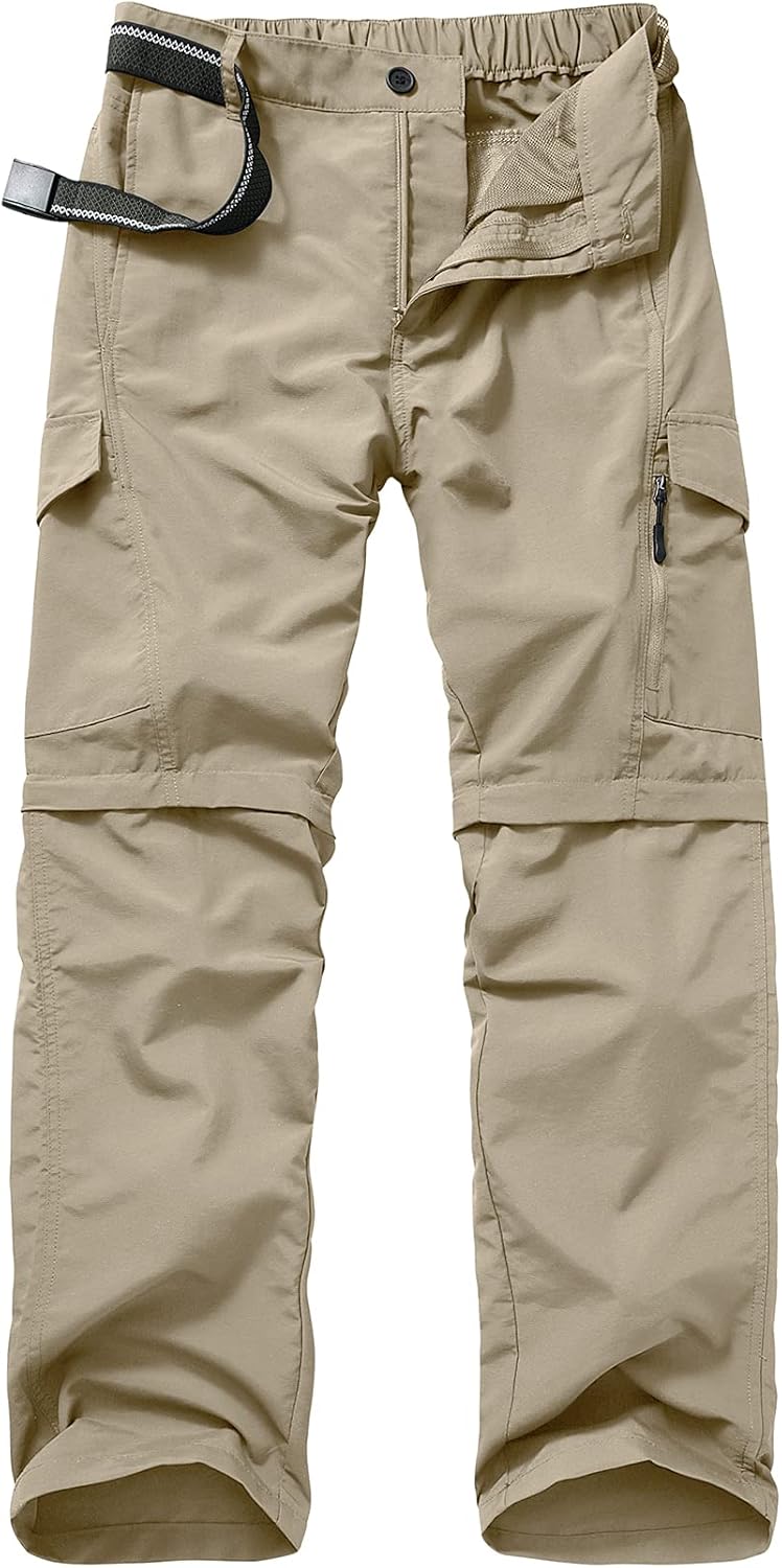 Jessie Kidden Hiking Walking Trousers Men,Quick Dry Convertible Lightweight Brea...