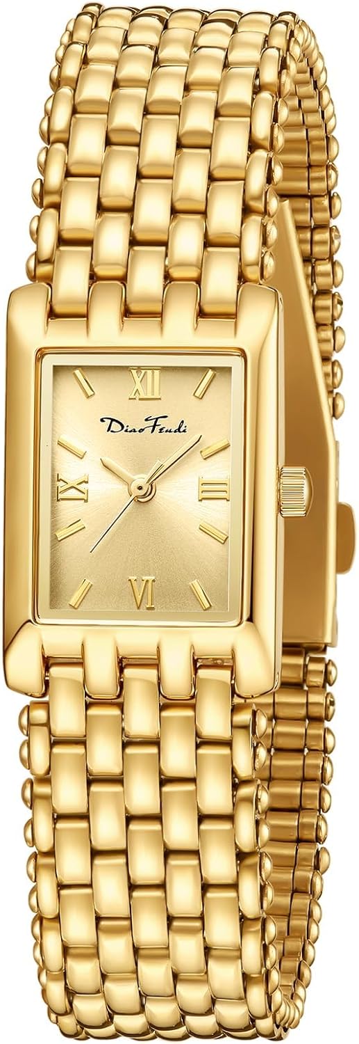 Diaofendi Gold Watches for Women Luxury Ladies Quartz Wrist Watches Stainless St...