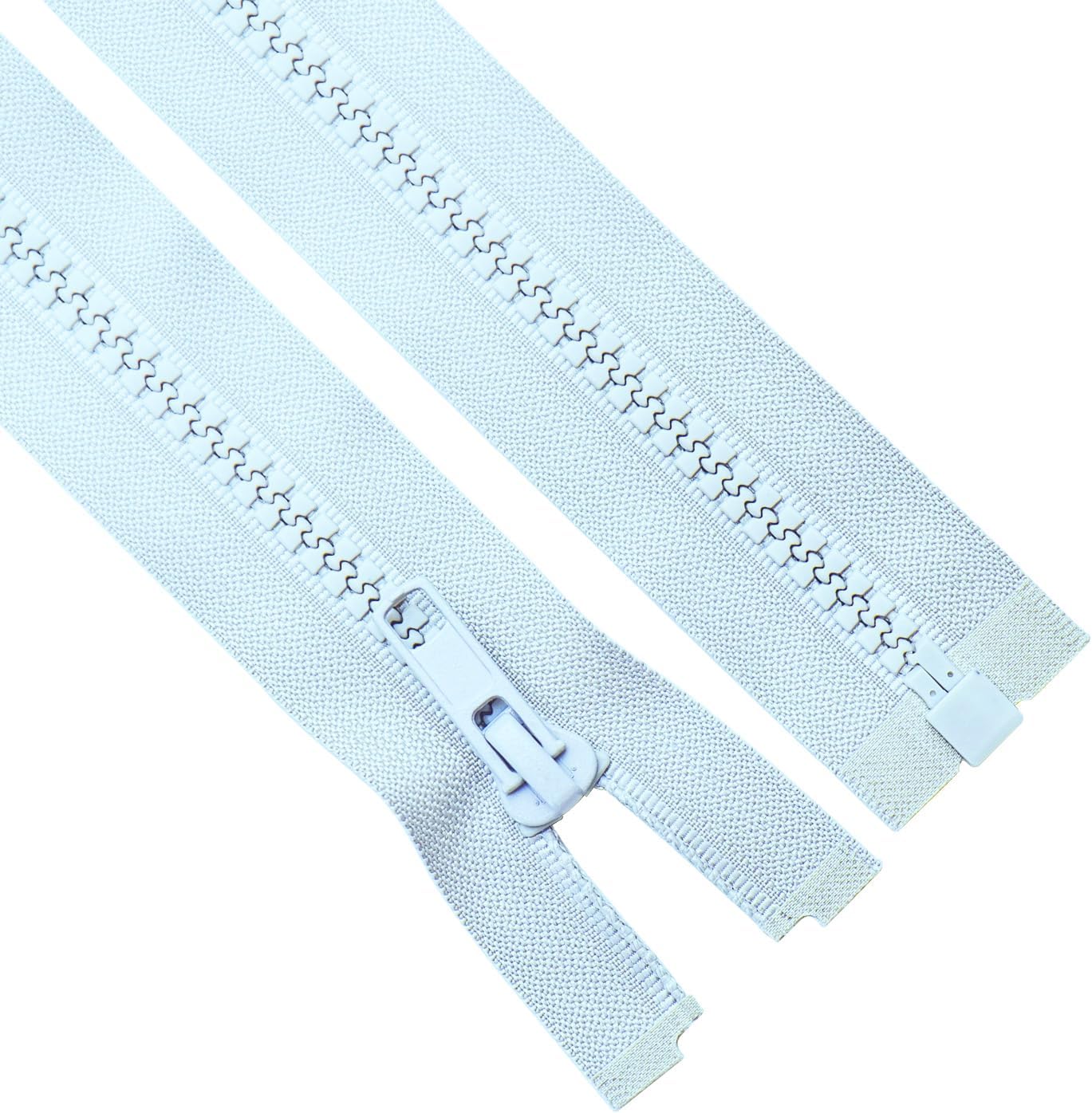 Sawoake 2PCS #5 10 Inch Separating Jacket Zippers for Sewing Coats Jacket Zipper...