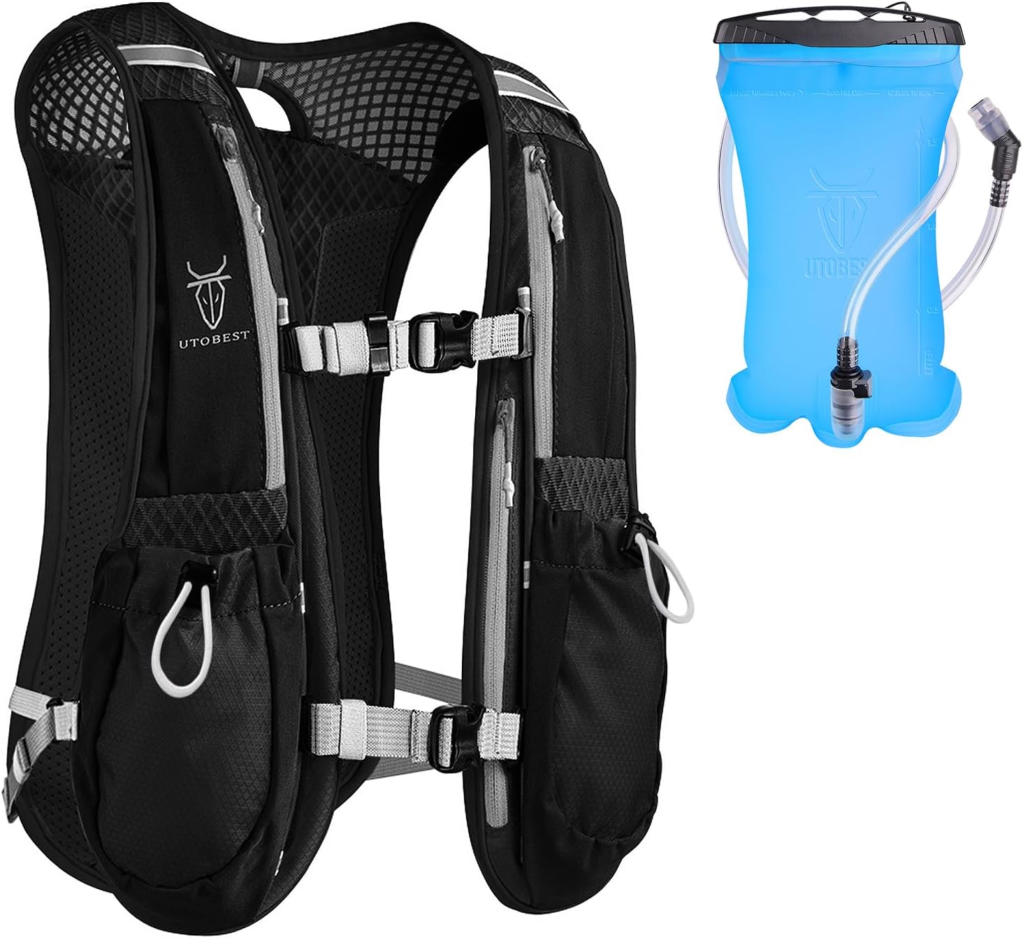 UTOBEST Running Vest Running Backpacks Lightweight Functional Hydration Pack 5L,...