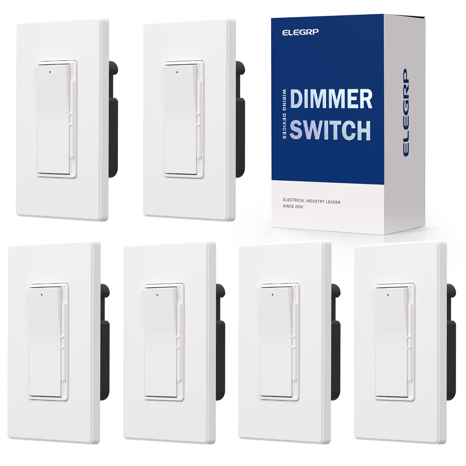 ELEGRP Digital Dimmer Light Switch for 300W Dimmable LED/CFL Lights and 600W Inc...