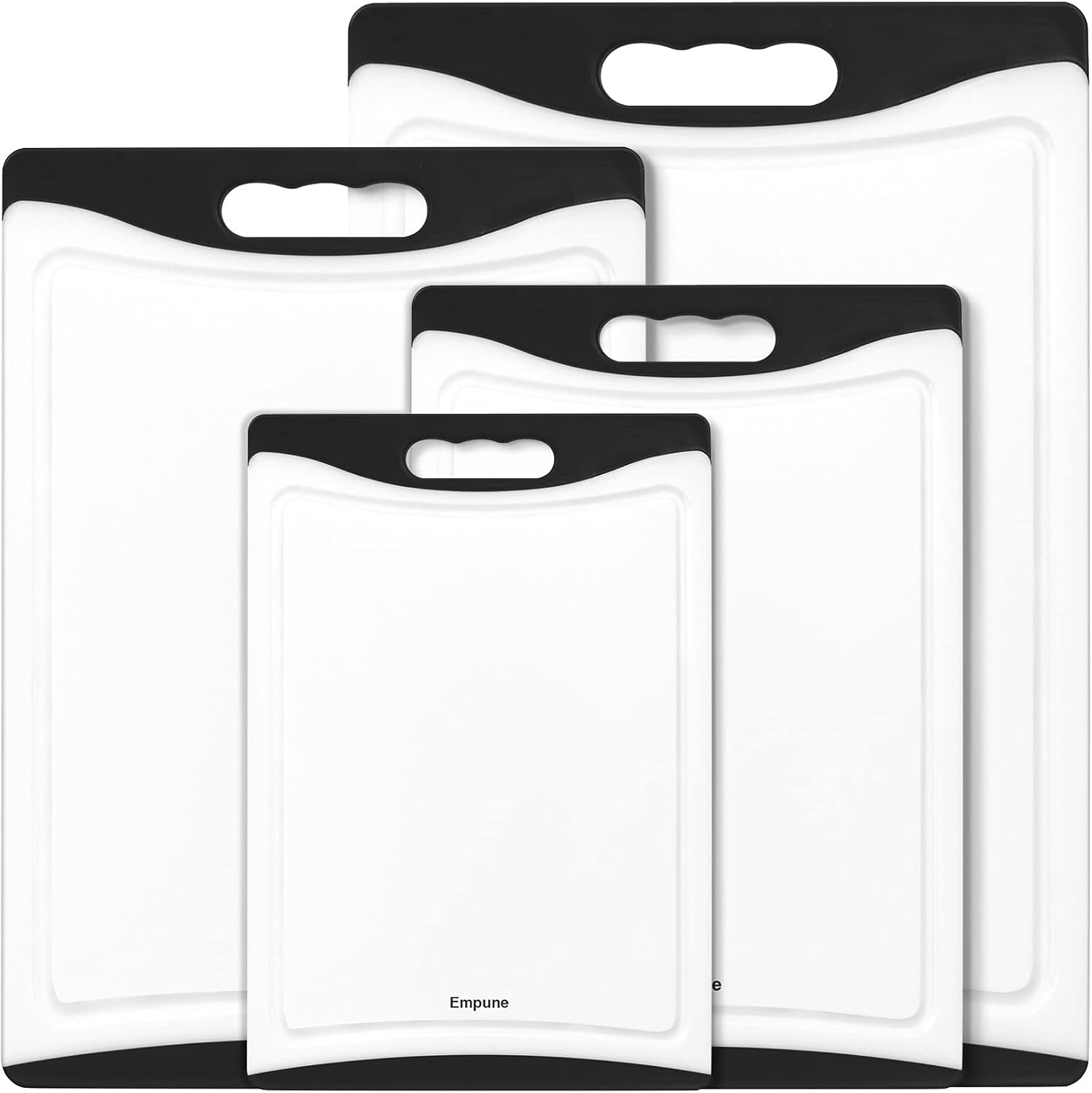 Extra Large Cutting Boards, Plastic for Kitchen (Set of 4) Dishwasher Chopping B...