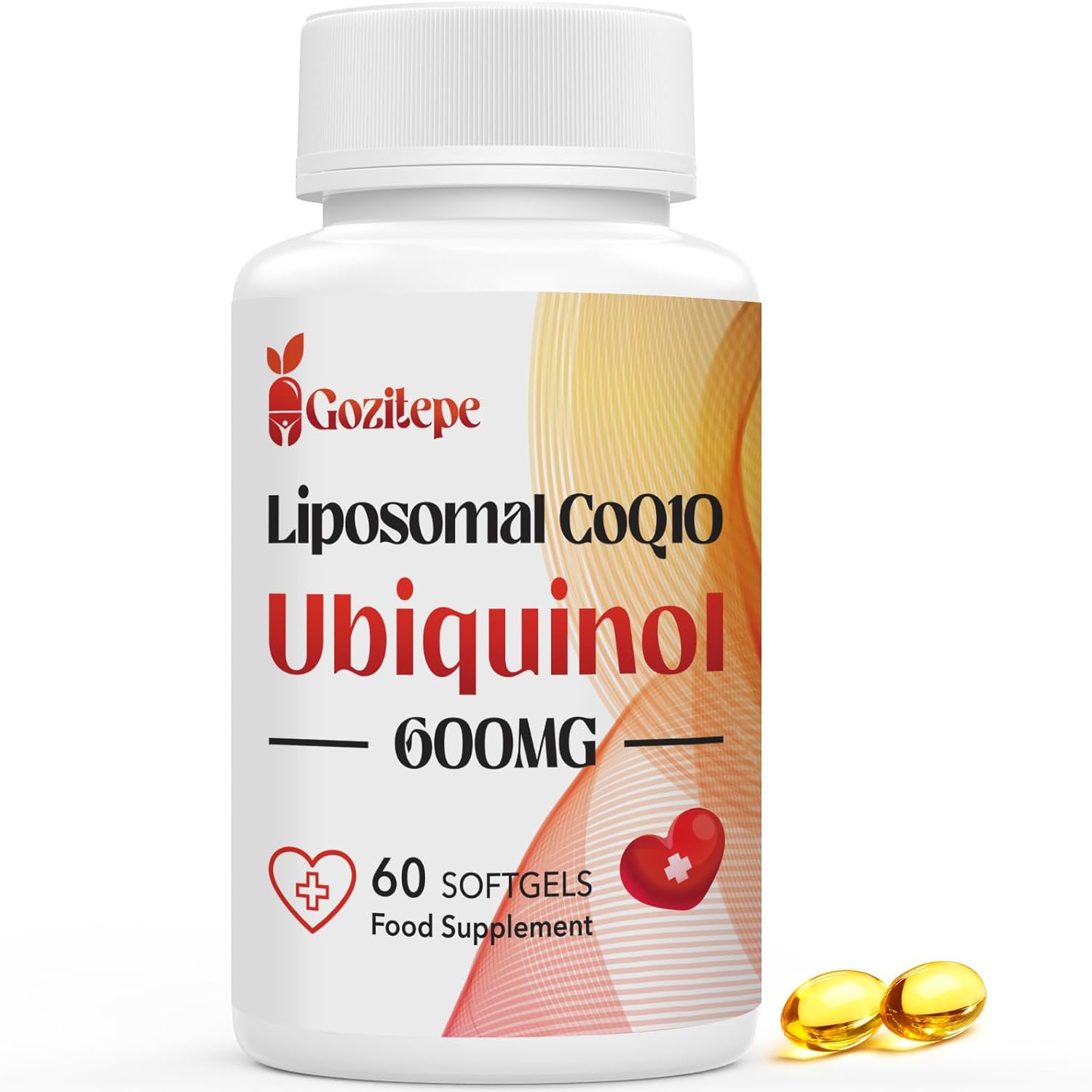 Liposomal CoQ10 Ubiquinol 600mg, 60 Mini Softgels,...