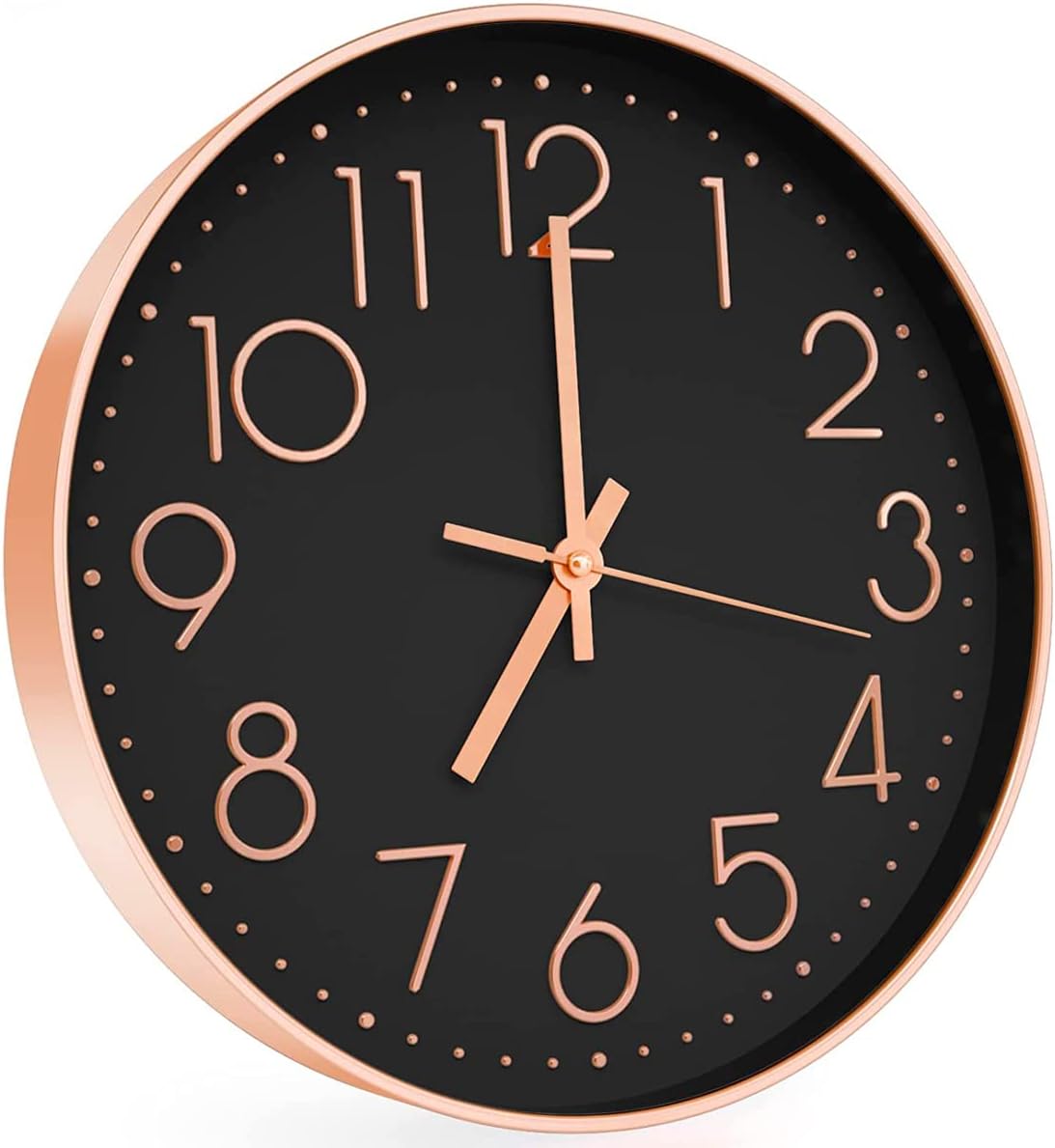 12" Wall Clock Silent & Large Wall Clocks for Living Room Office Home Kitchen De...