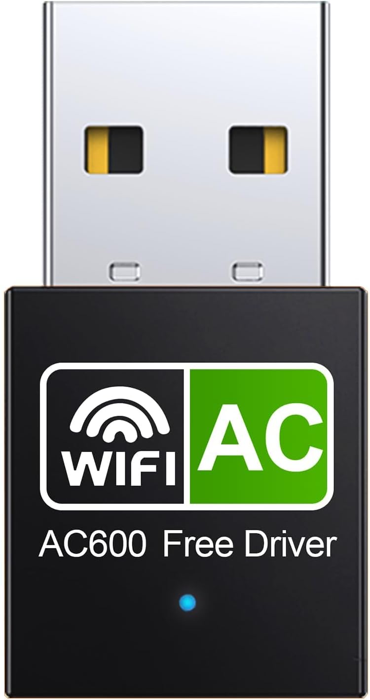 USB WiFi Adapter for Desktop PC 600Mbps Dual Band 2.4G 5.8G Wireless WiFi Adapte...