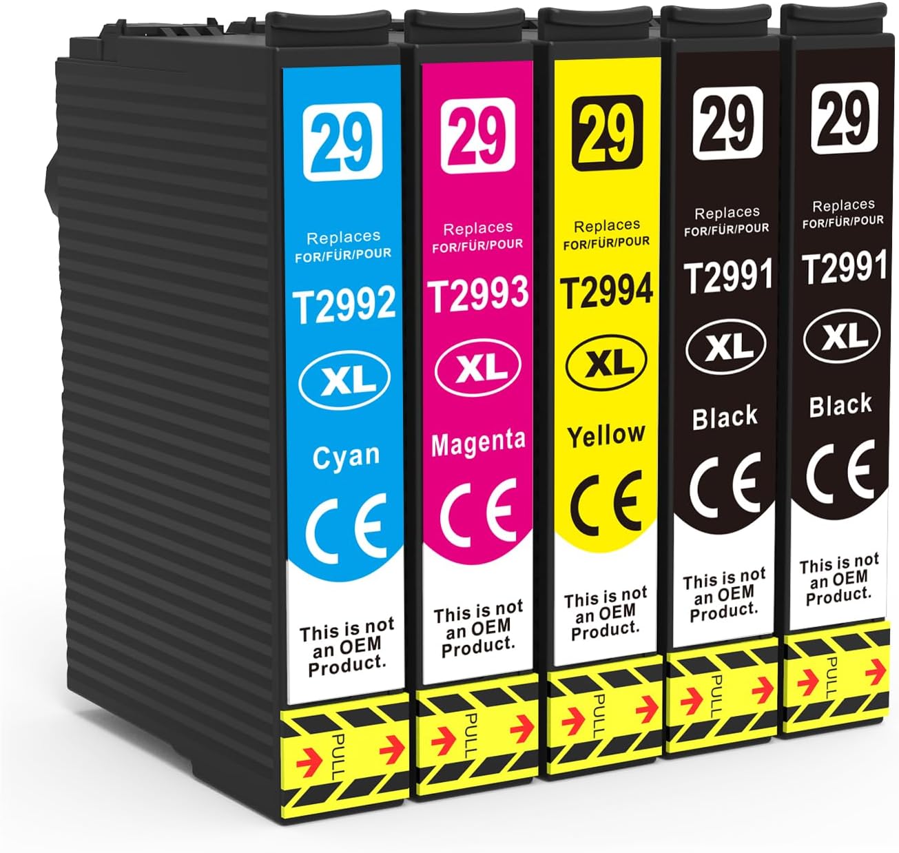 5 Pack 29XL Ink Cartridges Compatible for Epson 29 XL for Expression Home XP-352...