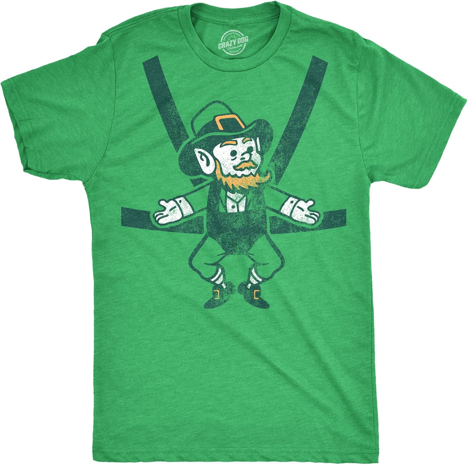 Mens Novelty Saint Patricks T Shirt Funny Irish Tees Cool Party Tees for Guys La...