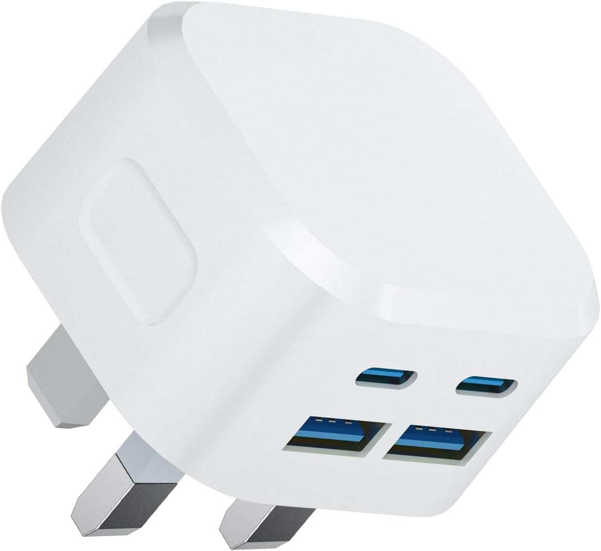 40W USB C Plug Fast Charge, 4-Port Multi USB and Type C Fast Charger Plug Chargi...