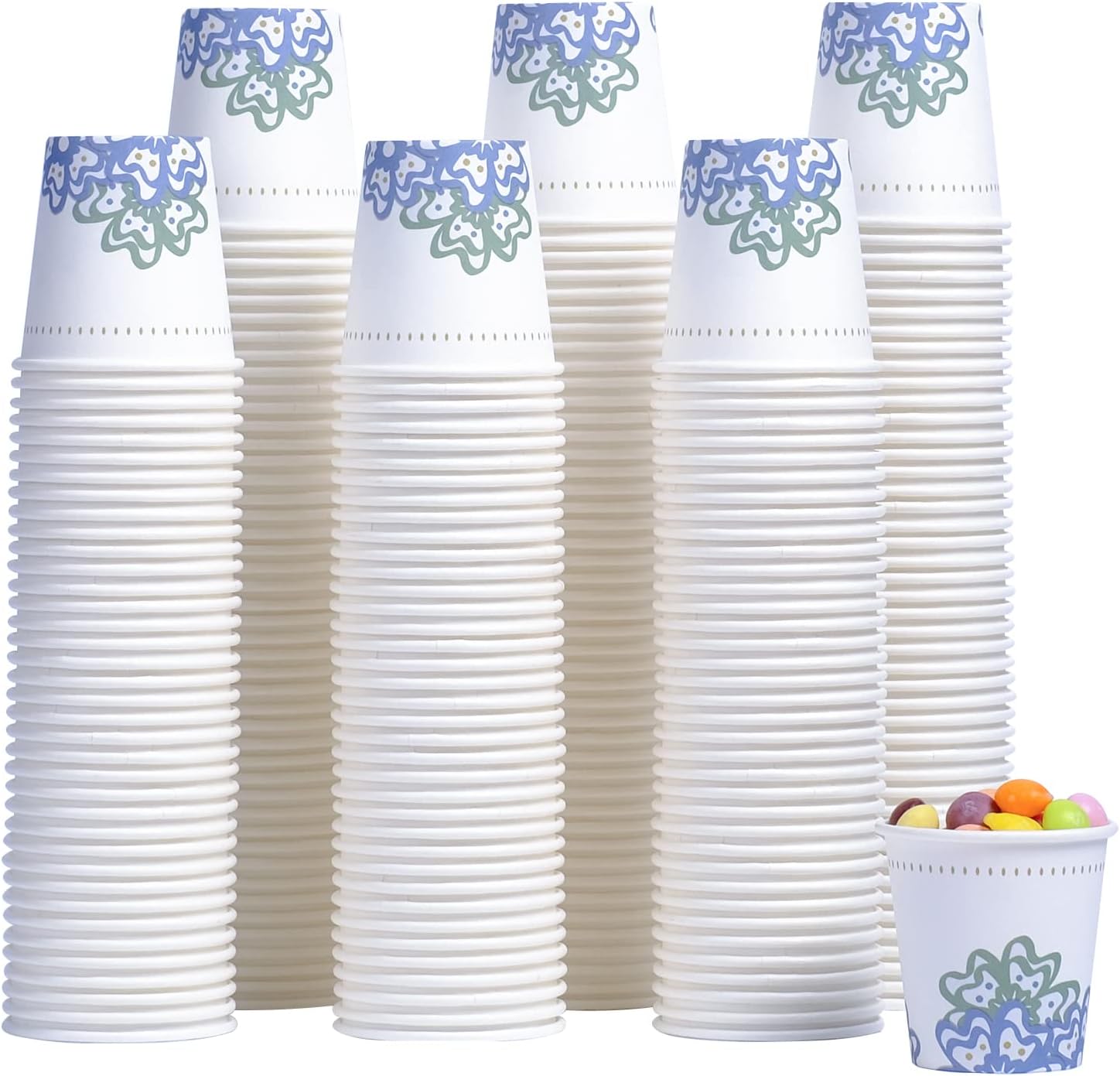 Lamosi 3 oz Bathroom Cups 300 Pack, 3 oz Paper Cups, Mouthwash Cup, Mini Paper C...