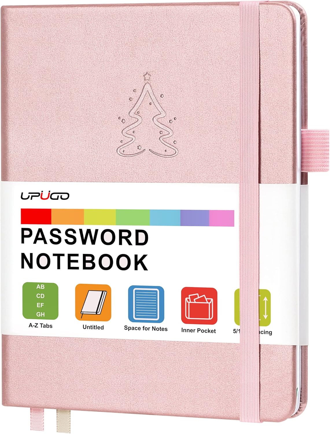 Password Book with Alphabetical Tabs, UpUGo Internet Address and Password Keeper...
