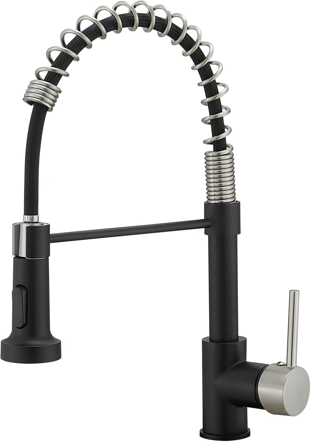 Black Faucet Kitchen AIMADI,Kitchen Sink Faucet with Sprayer,Modern Single Handl...