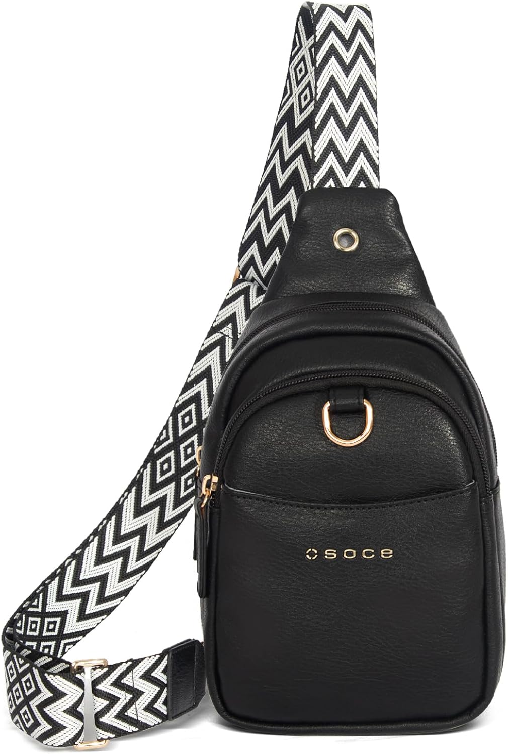 OSOCE Crossbody Bag for Women PU Sling Belt Bag Small Shoulder Chest Bag Purses...