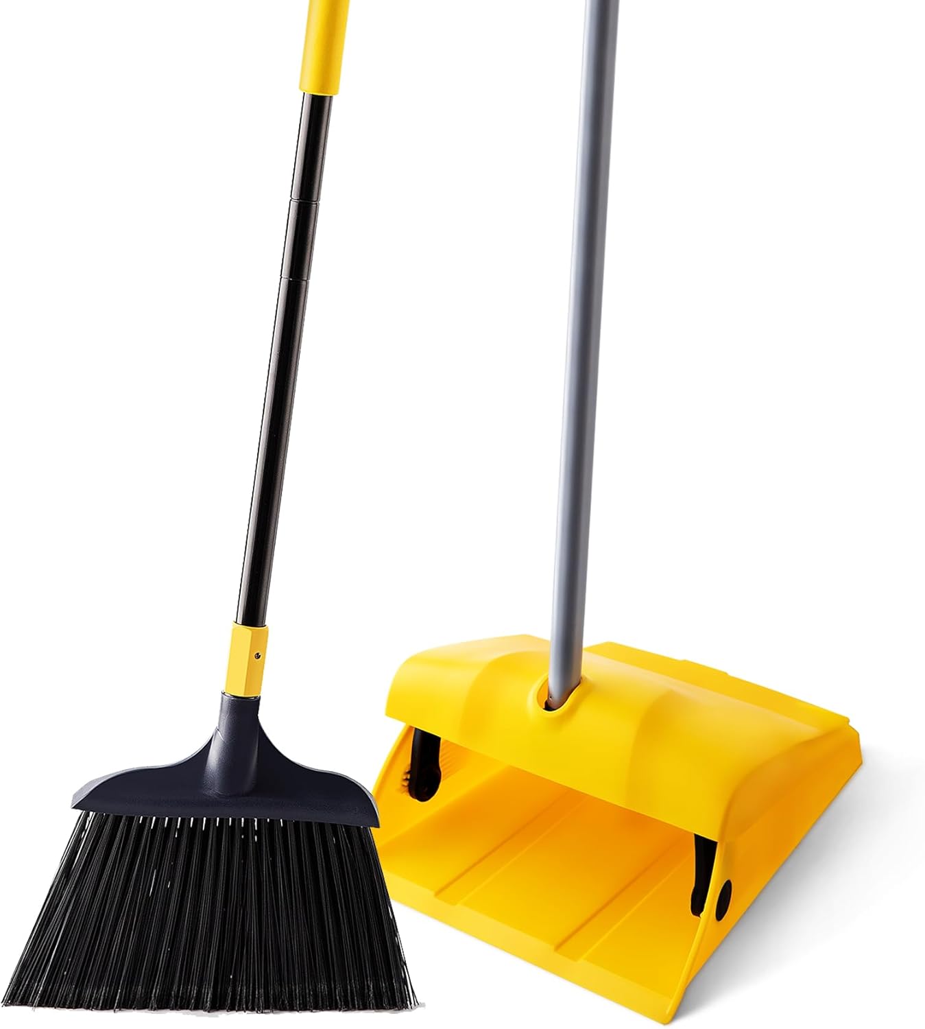 Yocada Commercial Broom and Dustpan Set with Windproof Cover Commercial Outdoor...
