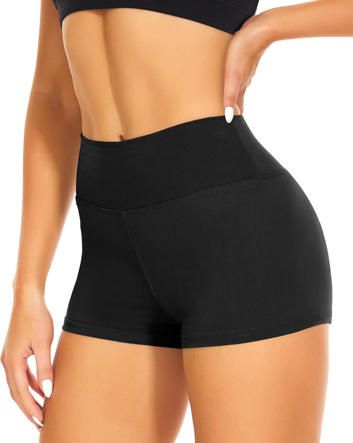 CAMPSNAIL Workout Biker Shorts Women - 3"/5"/8" High Waisted Tummy Control Spand...