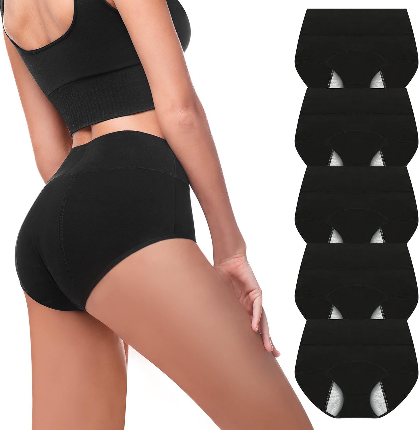 Walifrey Period Pants, Menstrual Underwear for Wom...