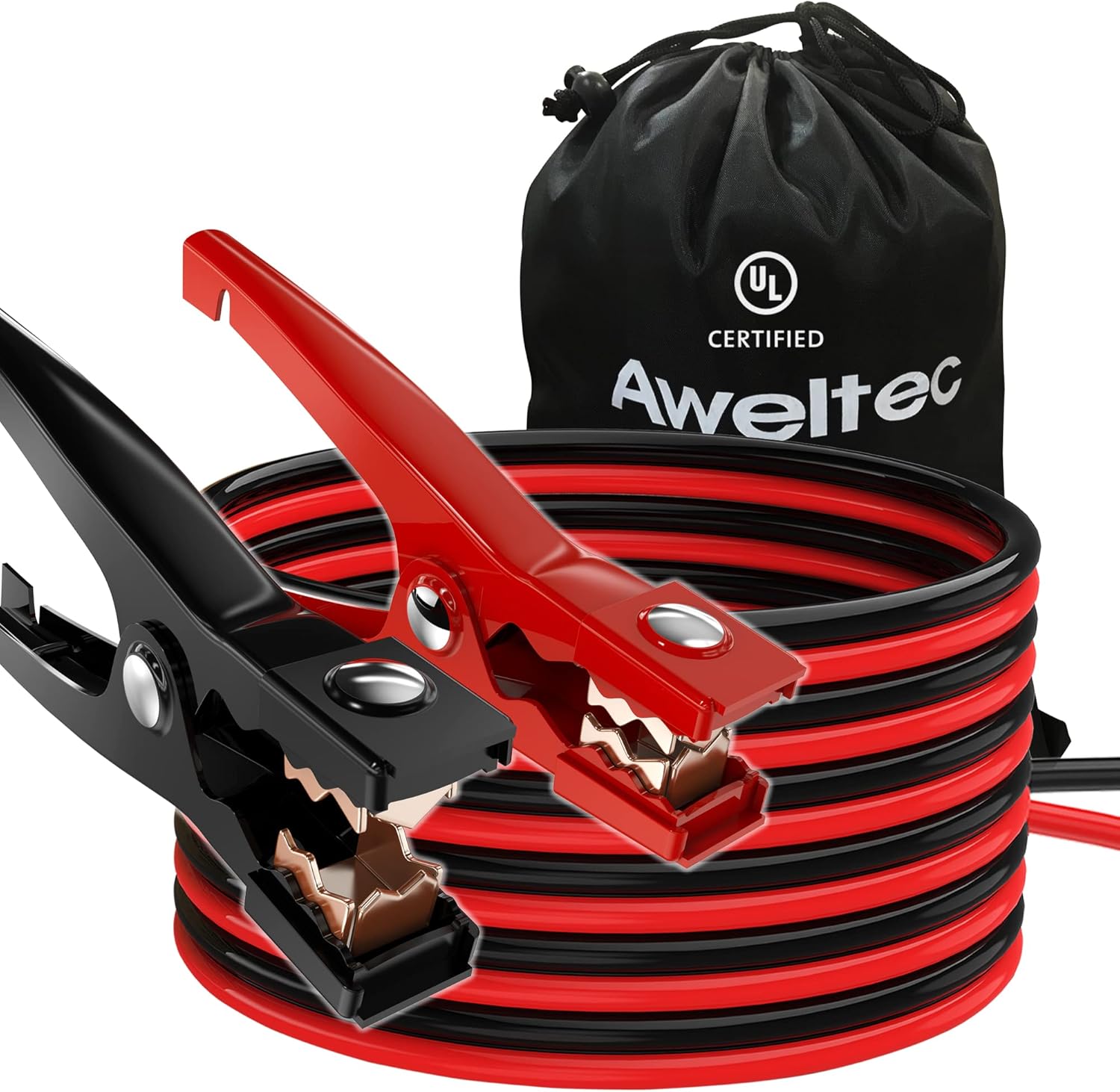 Jumper Cables for car, UL-Listed 8 Gauge 12 Feet Heavy Duty Booster Cables with...