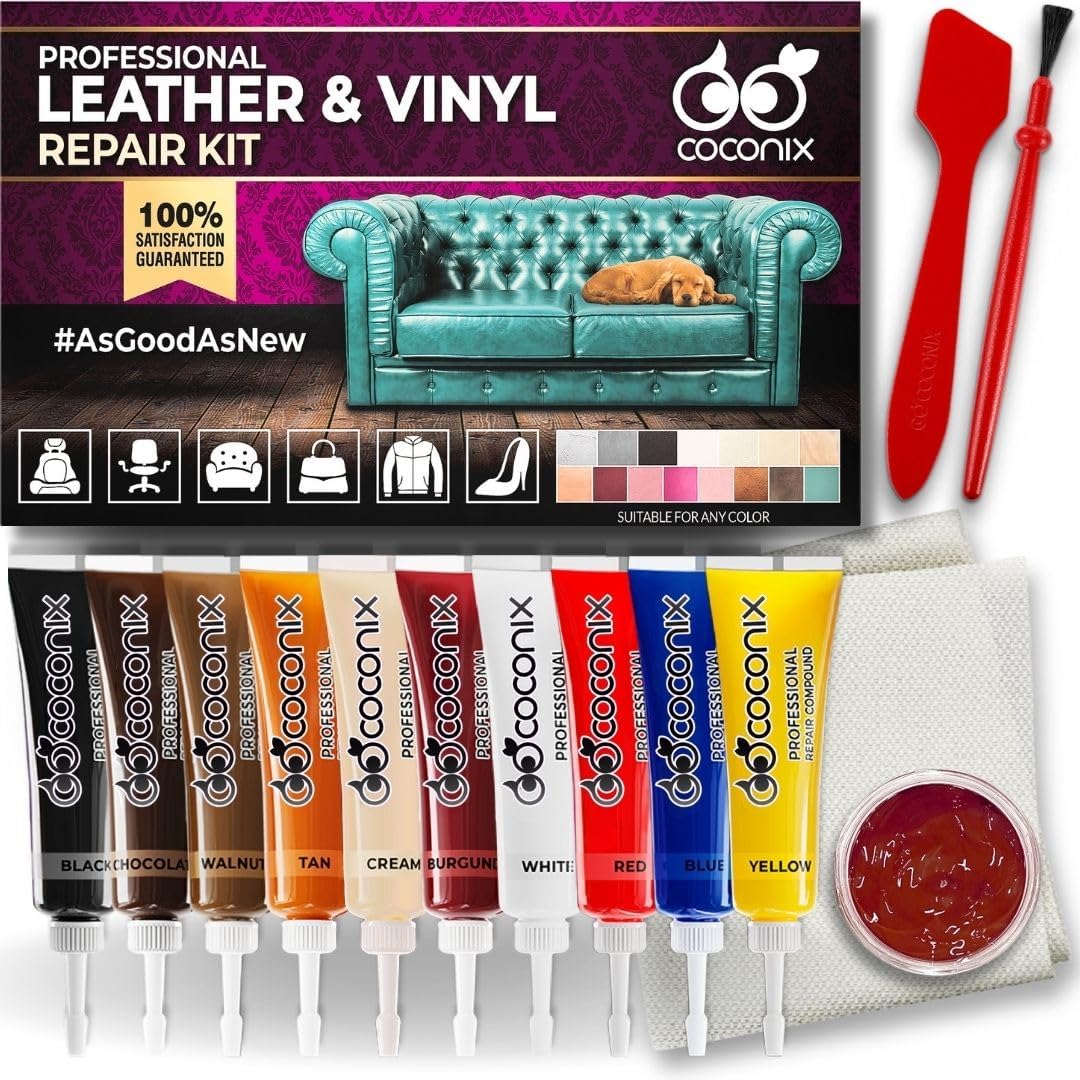 COCONIX Leather & Vinyl Repair Kit | Fix Tears, Ho...