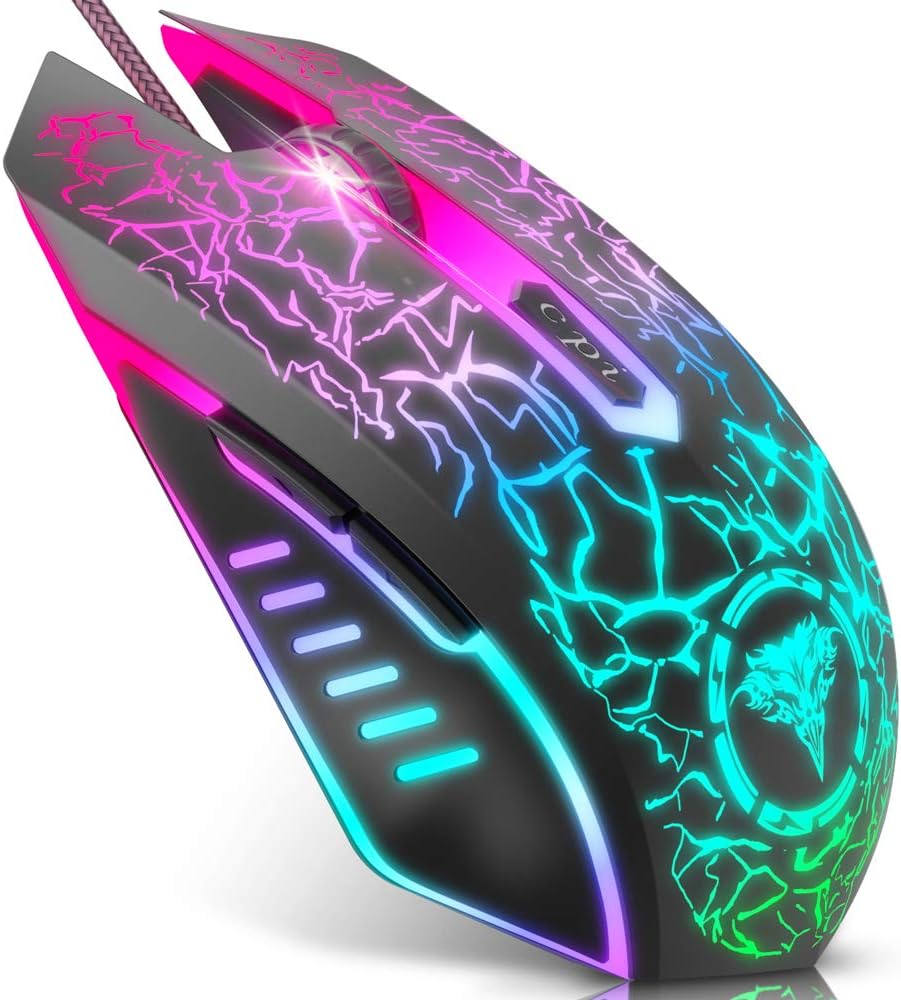 BENGOO Gaming Mouse Wired, Ergonomic Gamer Laptop...