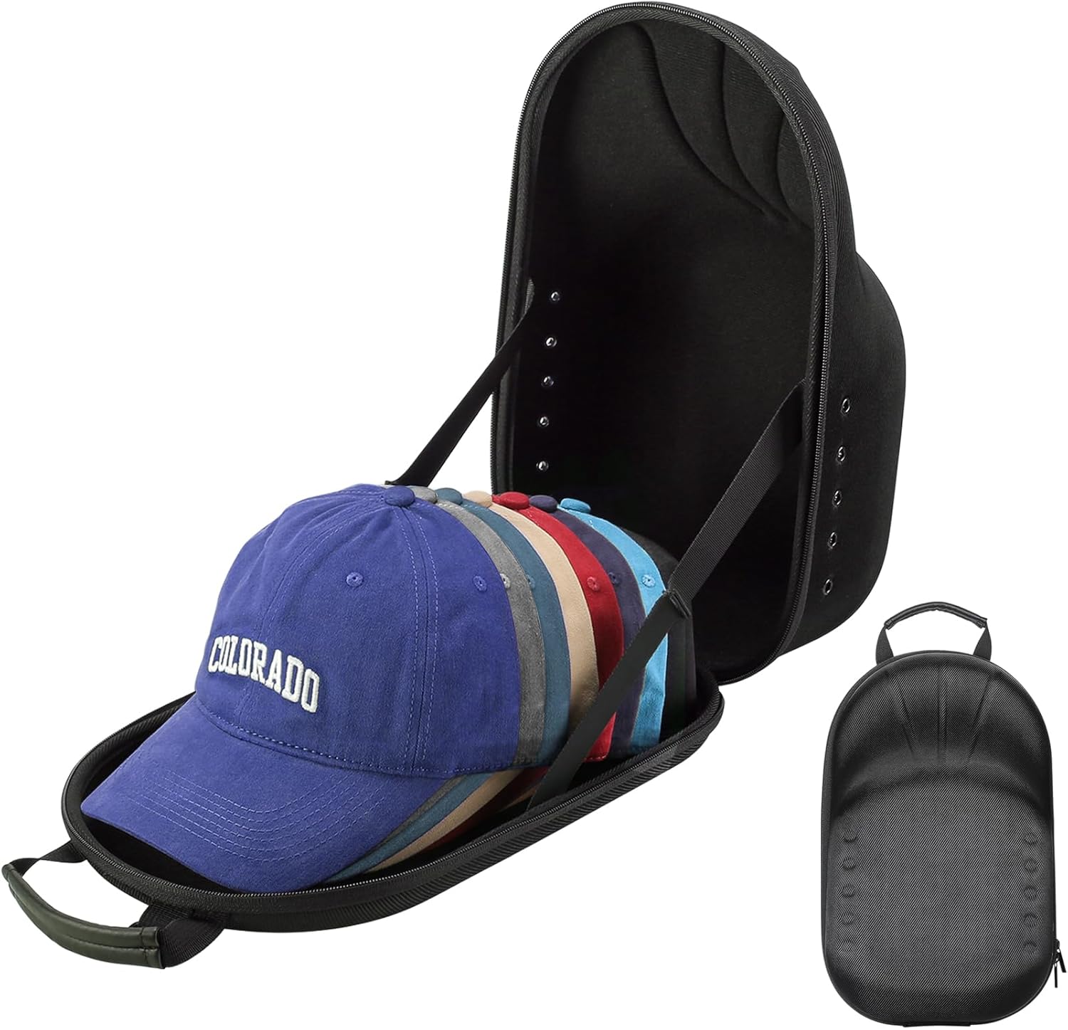 ProCase Hat Travel Hard Case, Hat Carrier Storage Bag for 7-8 Baseball Caps,Hat...