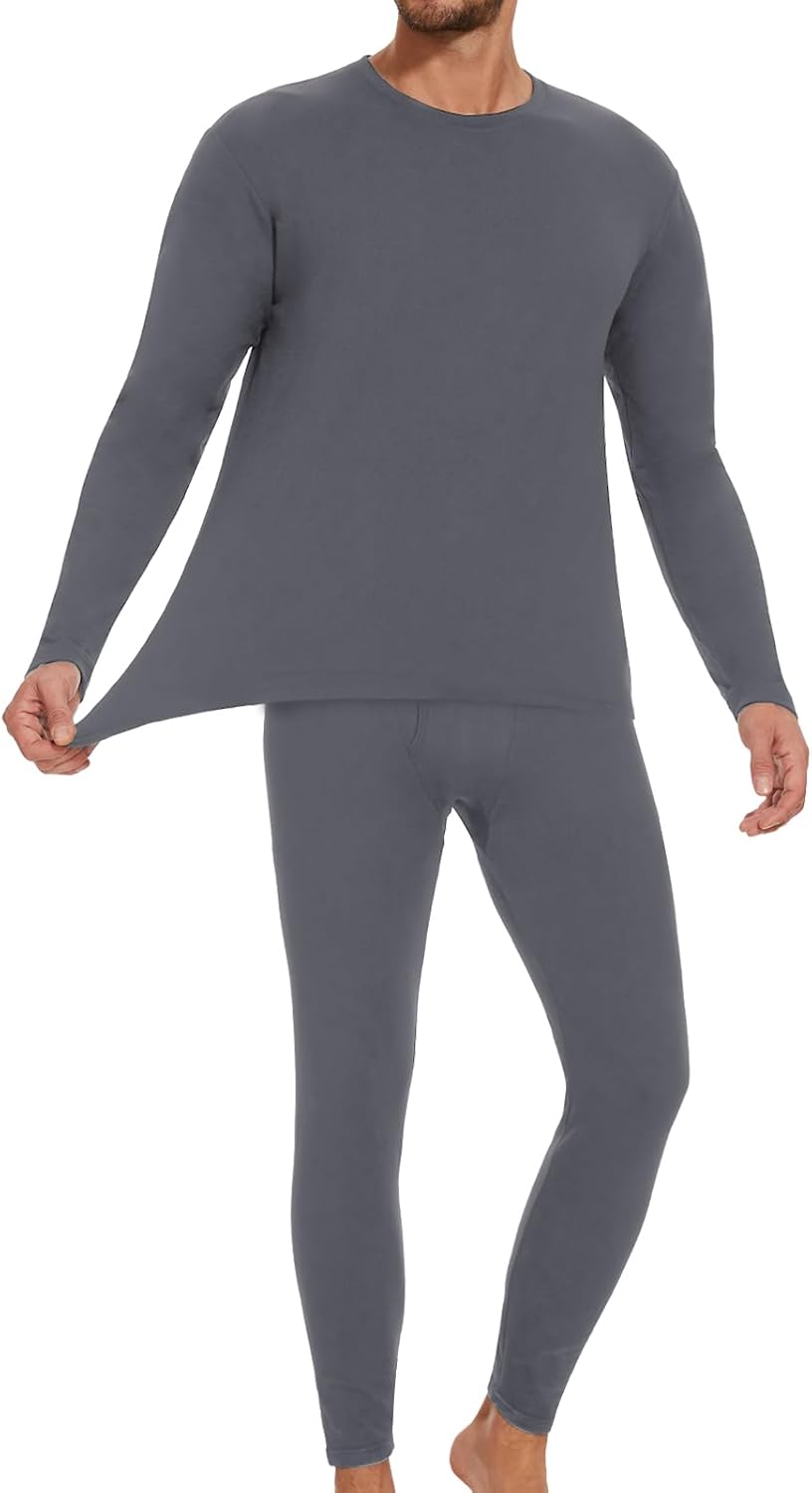 HIPOWER Men's Thermal Underwear Long Johns Bottoms Fleece Lined Pants Base Layer...