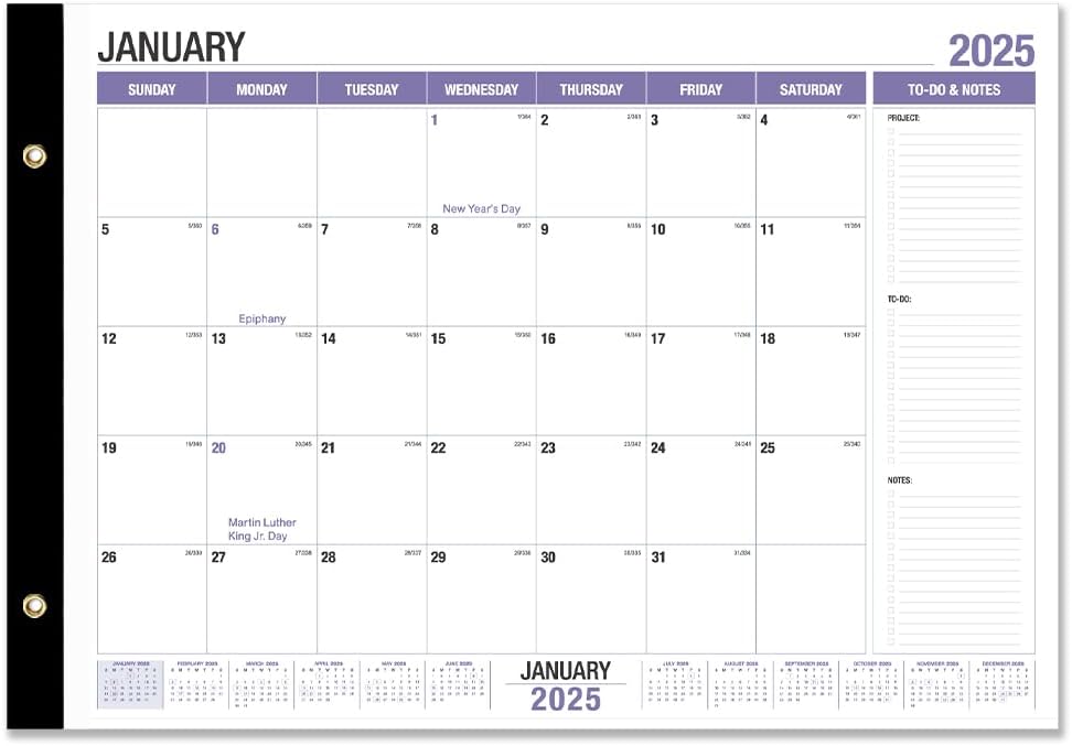 Large Desk Calendar 2025-2026 - 18 Months Calendar from January 2025 - June 2026...