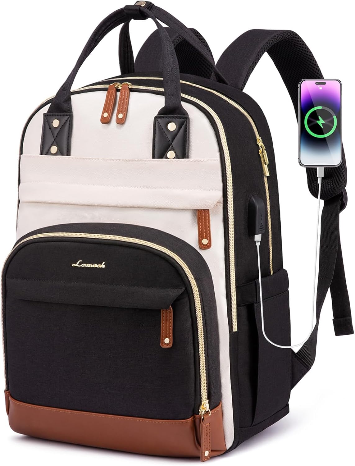 LOVEVOOK Laptop Backpack for Women,18 inch Professional Womens Travel Backpack P...